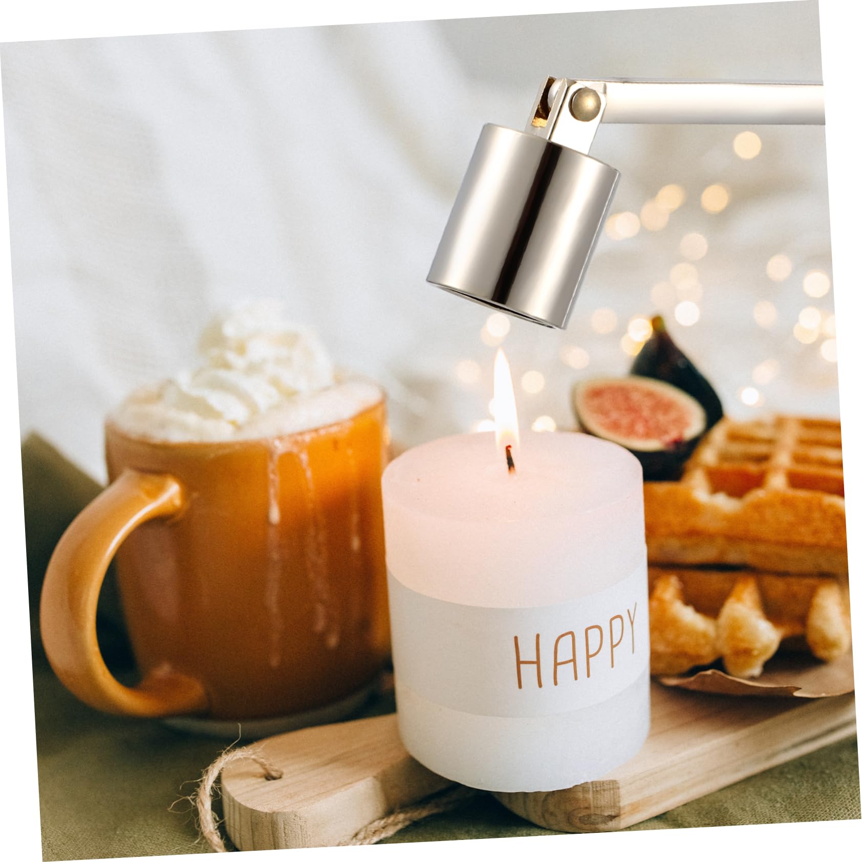 ERINGOGO 2pcs Candle Snuffers Extinguishers for Scented Tea Light and Jar Candles Ergonomic Design for Easy Use and Prevention of Wax Spills