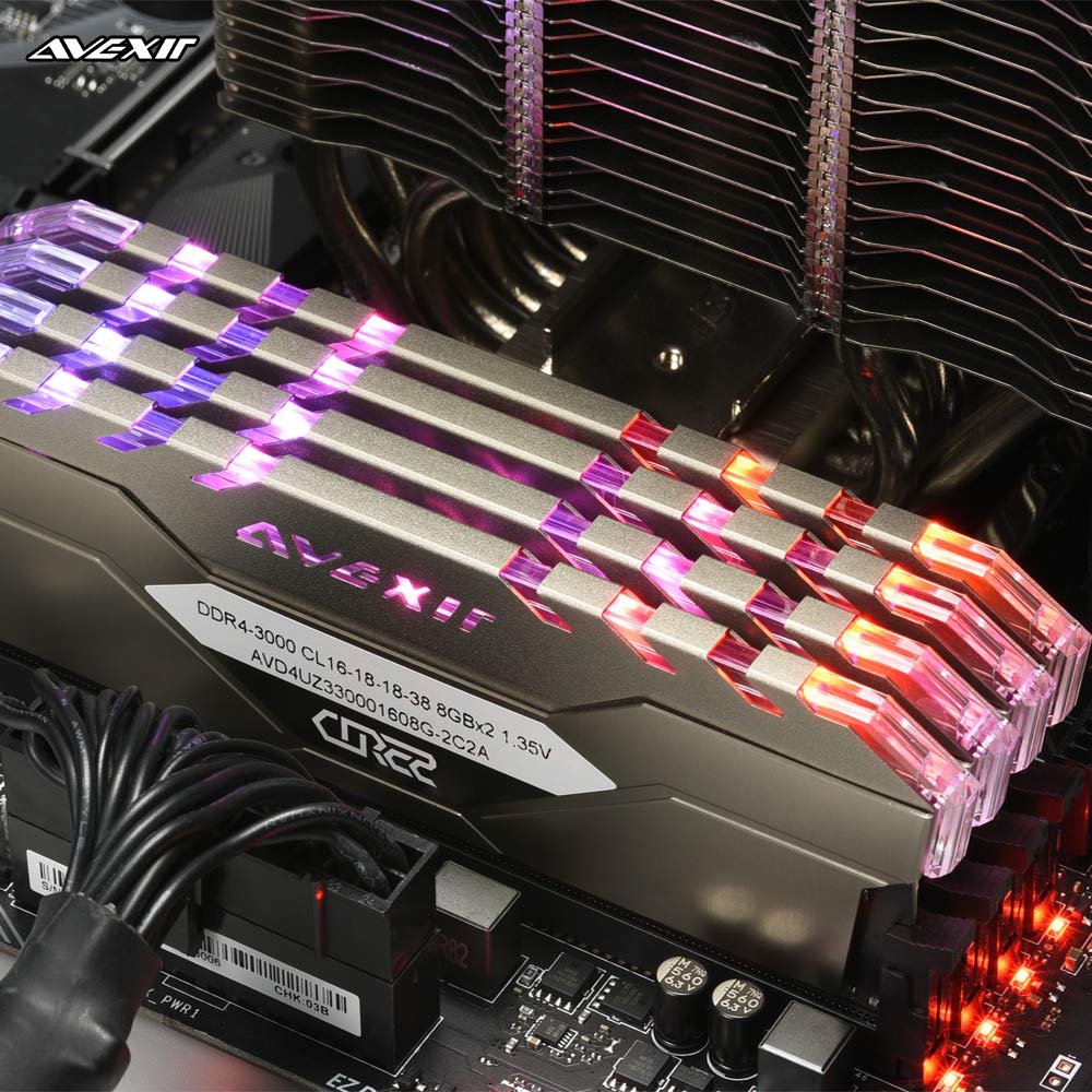 Amazon.com: Avexir Core2 RGB DDR4 DRAM Desktop Gaming Memory