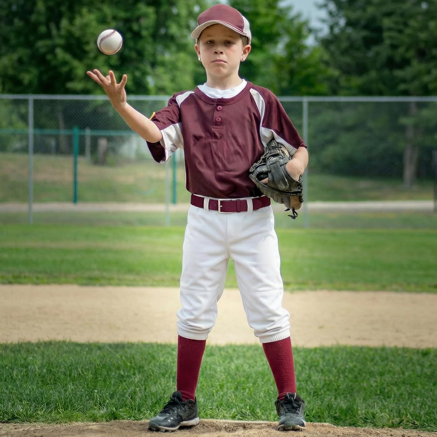 2T-17 Years Toddler Youth Boys Baseball Pant Girls Softball Pant Kids Tee Ball Pants with Pockets