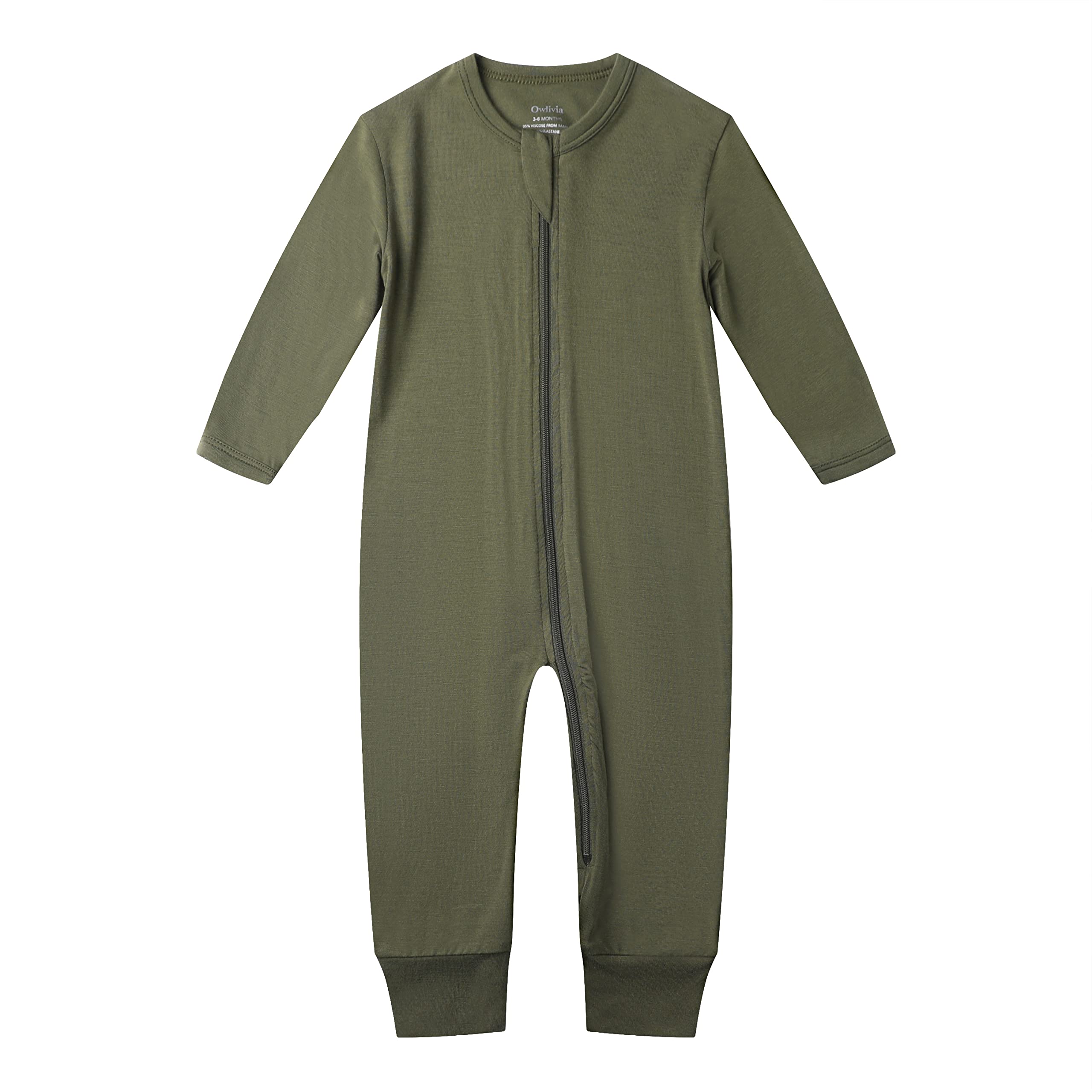 Bamboo Rayon Baby Footless Pajamas, Boys And Girls Zip