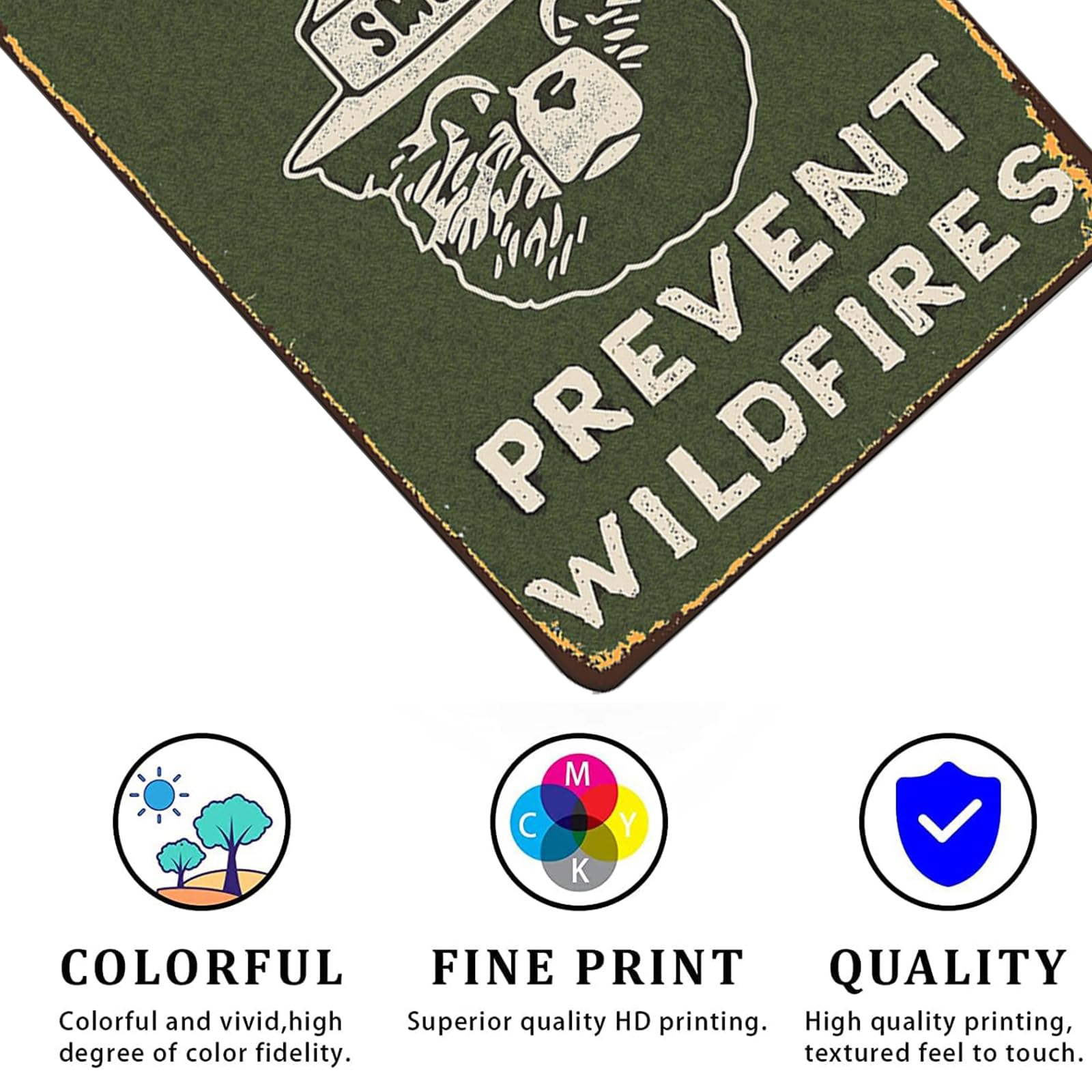 新品 アメリカ直輸入 スモーキーベア警告看板メタルサイン Amazon.com: CCPARTON Vintage Metal Sign Smokey Bear Retro