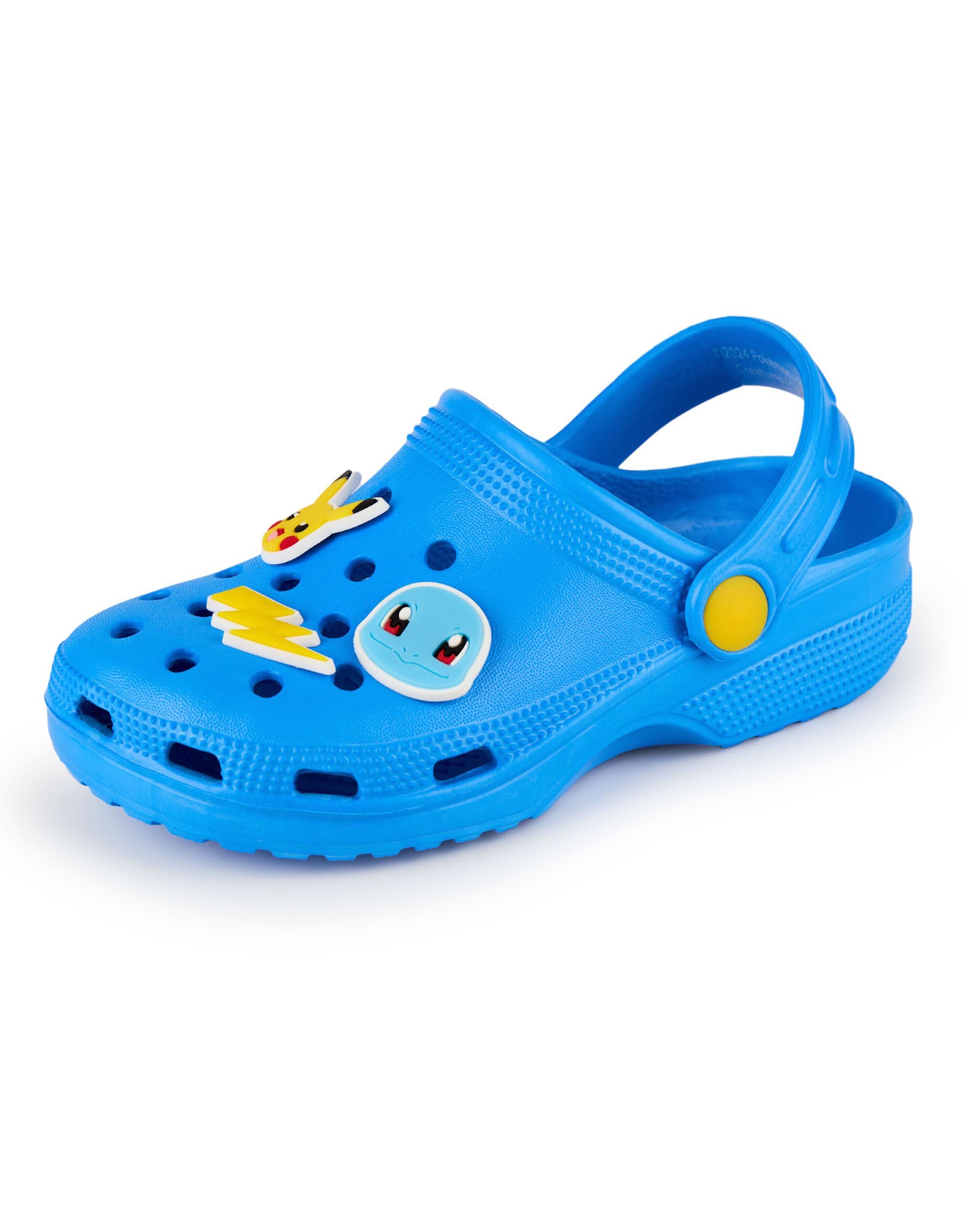 Pokémon Zuecos para Niño Calzado Infantil sin Cordones Azul Pikachu Charmander Squirtle Sandalias Chancla Correa Ajustable