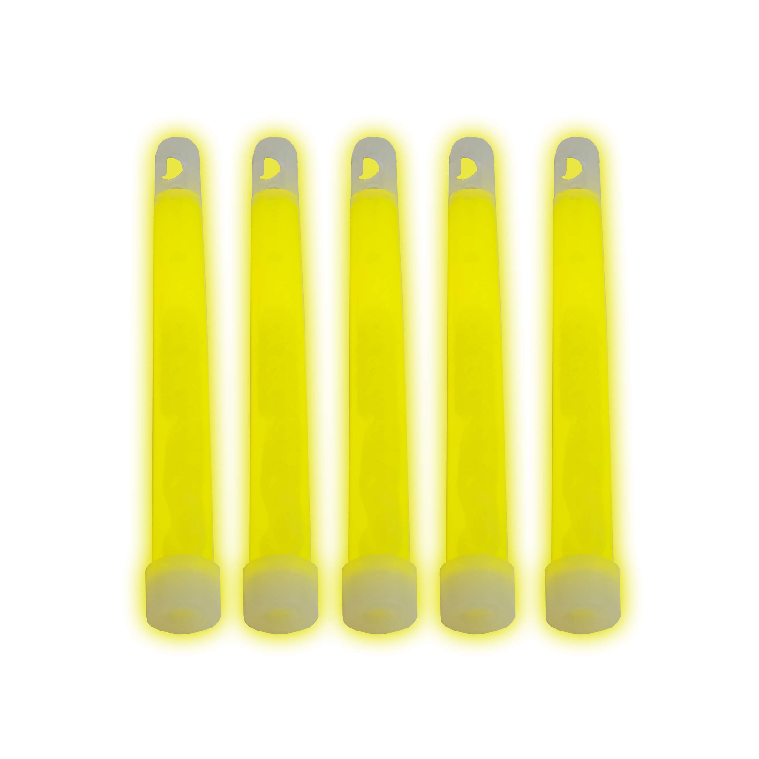 10er Set - Power-Knicklicht/Leuchtstab Tactical Light im Militär-Standard - gelb leuchtend (6" / 15cm) - einzeln verpackt - mindestens 12 Stunden Leuchtdauer