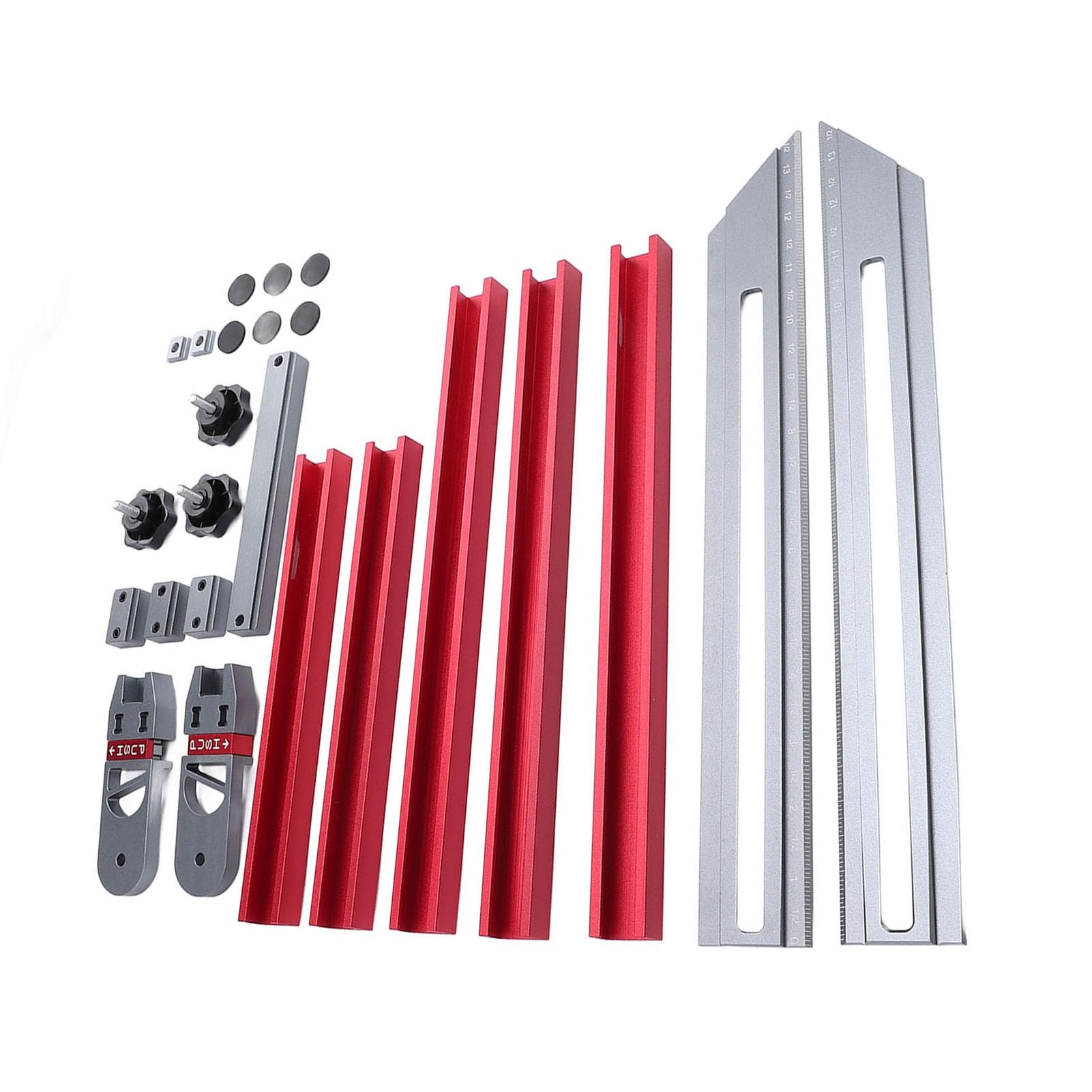 Stair Tread Gauge Tool, Aluminum Alloy Multifunctional Measuring Jig for Immediate Template Creation Adaptable Design