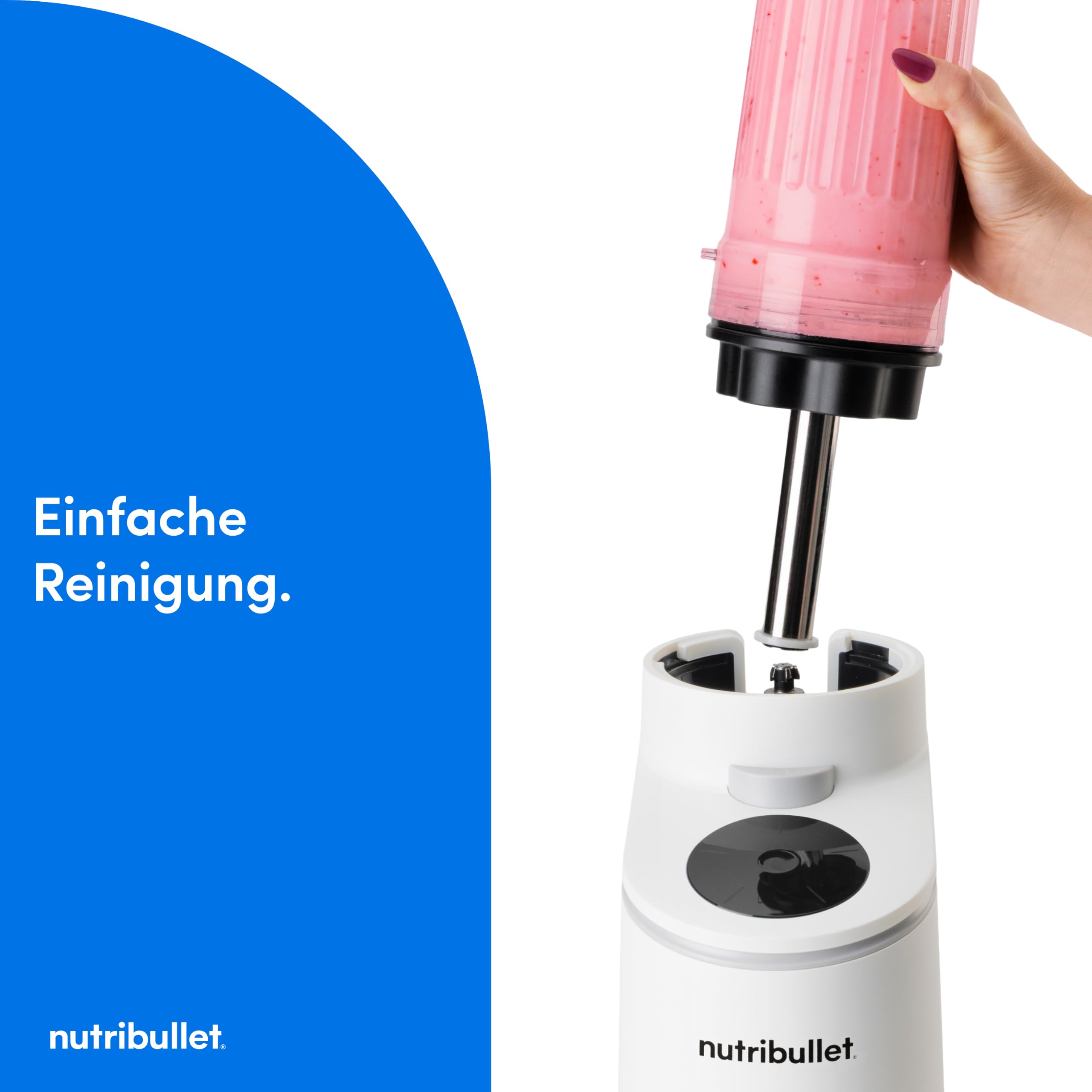 nutribullet Chill – Eismaschine für leckeres Eis, Gelato, Sorbet, Smoothie Bowl und Frozen Yogurt, 5 Automatikprogramme, Eiscreme Maschine, 3 Behälter mit Deckel, ideal für Familien, Weiß (NBD0503W)