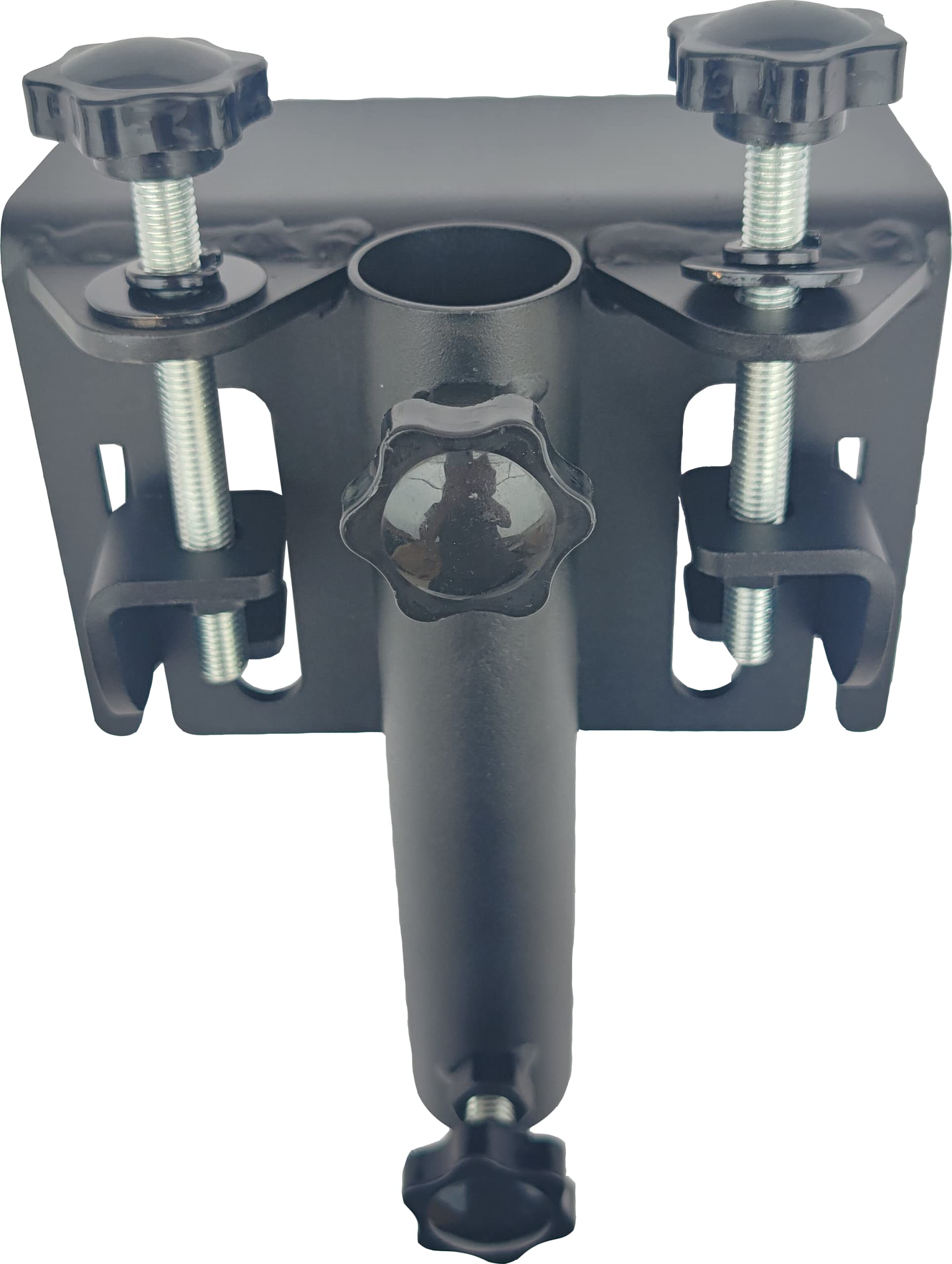 ADI OFF ROAD Flag Pole Mount No Drill Required for Pickup Truck Bed Up to 1.37 Inch Flag Pole, Powder Coat Black