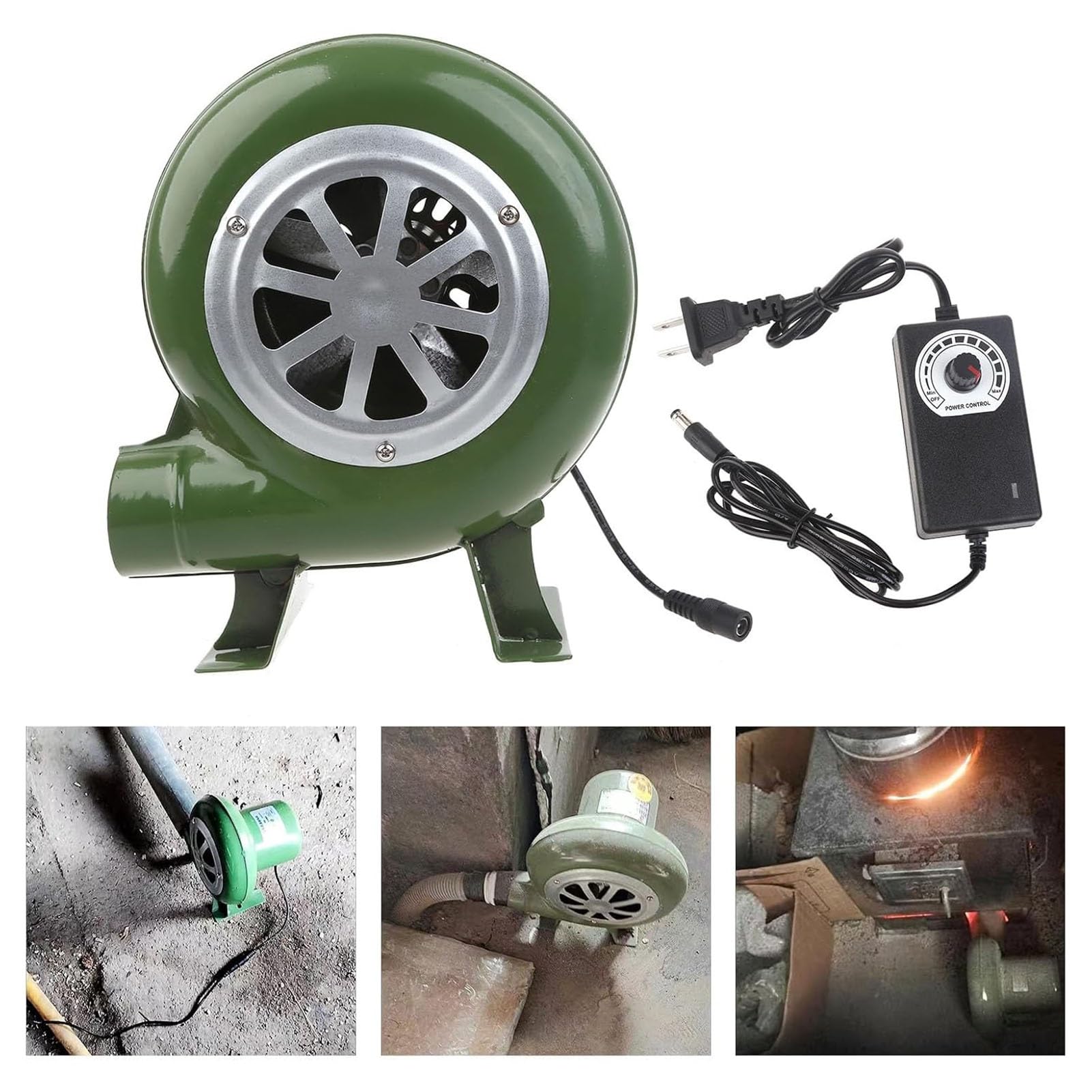 Soplador De Aire Eléctrico Centrífugo 220 V, Ventilador Bomba con Regulador(40W)