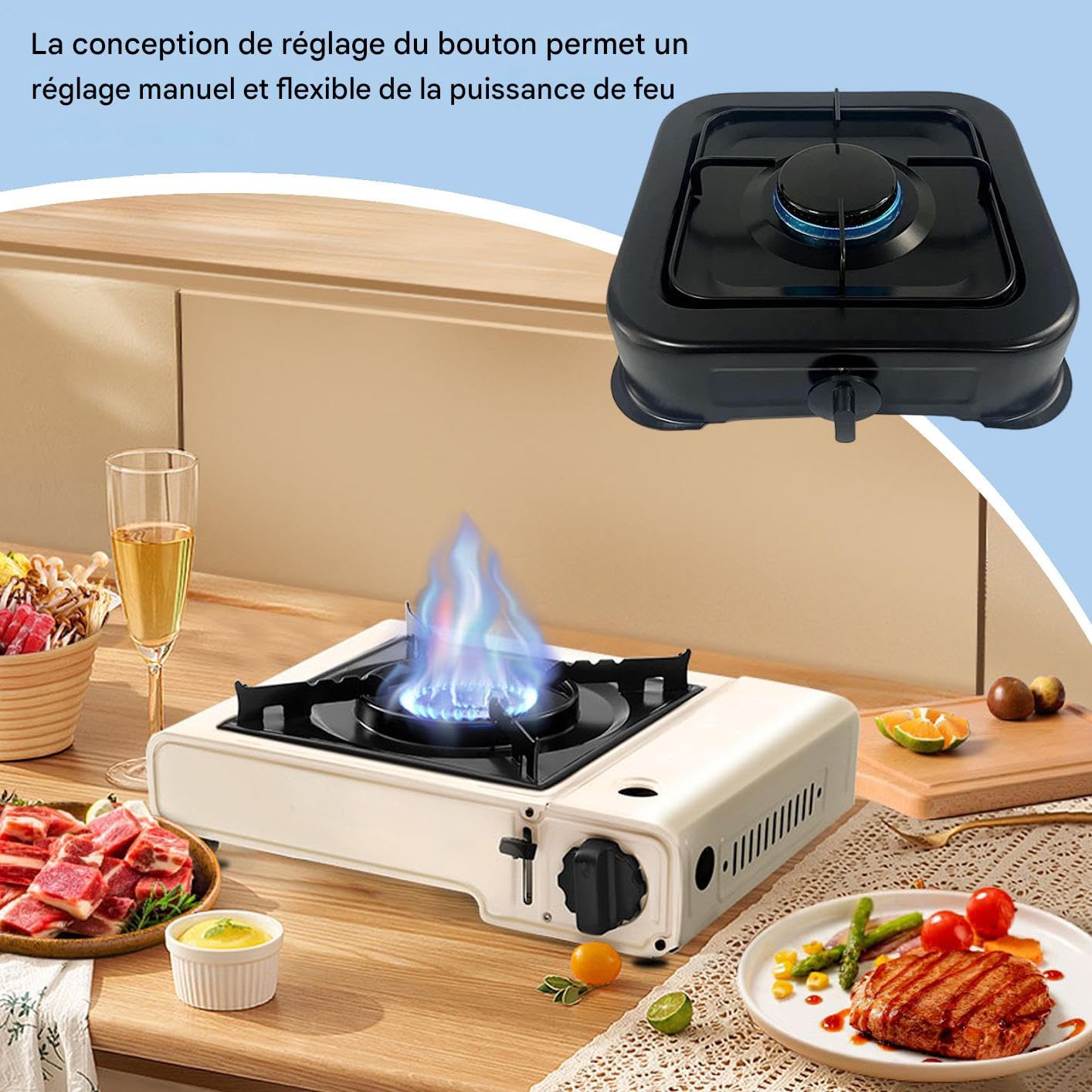 Réchaud portable Équipement de cuisson léger commercial | Réchaud de table portable pour camping culinaire Pour pique-nique, randonnée, tente, barbecue, caravane, , maison, jardin,