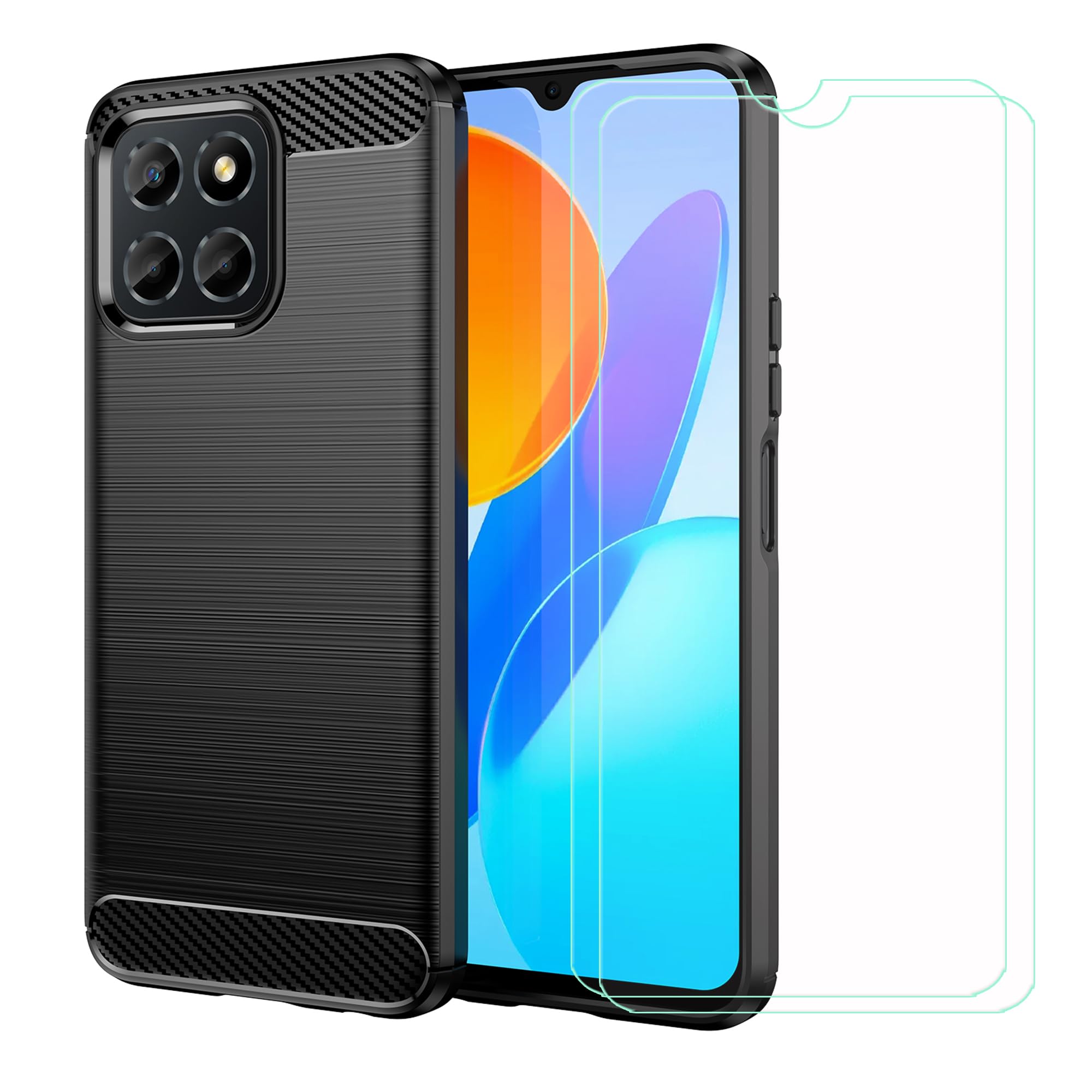 CUSTODIA SLIM COVER TPU Case per HONOR X6A + PELLICOLA VETRO TEMPERATO