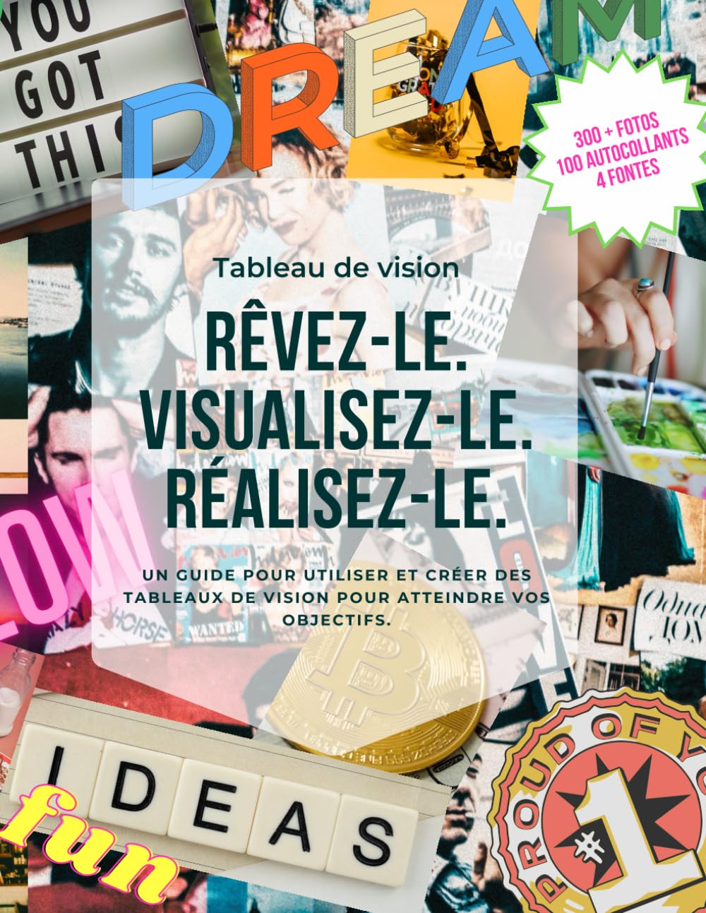 Tableau de vision livre complet pour surmonter le manque d'inspiration