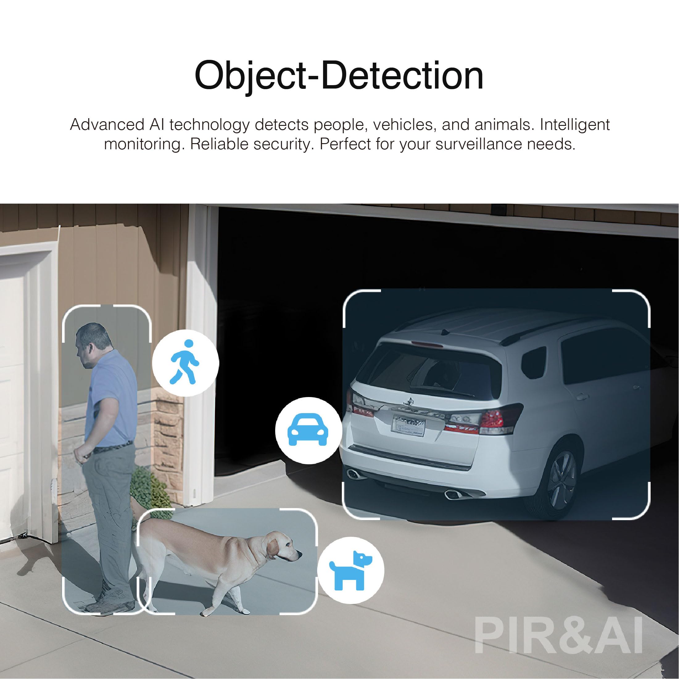 INSTAR IN-9420 2K+ Weiss - LAN/PoE/WLAN Überwachungskamera mit KI (AI) - IP Kamera - PIR - Steuerbar PTZ - Verwendung im Innen- und Außenbereich - Audio - HomeKit - MQTT