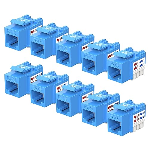 Conecto RJ45 Cat6, Azul Paquete de 10