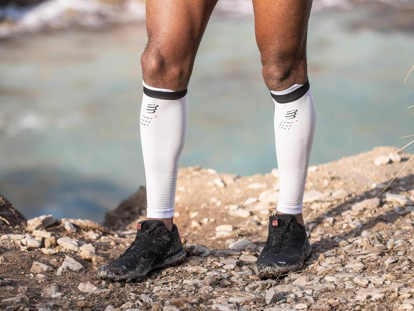 Compressport R2V2 - Manga de compresión para las pantorrillas - Protección muscular, rendimiento y recuperación para el deporte - Ultraligero y anti-fatiga - Correr, Ciclismo, Trail y Triatlón