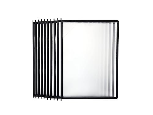 Miniatura 6 de Tarifold DJOIS - Sistema de referencia y visualización de escritorio, base de metal duradera y polipropileno, tamaño carta, 10 bolsillos de doble