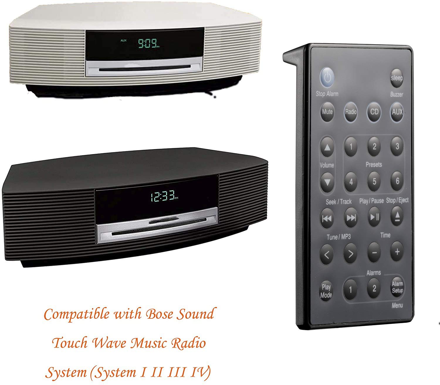 Telecomando Sostitutivo Per Bose Wave Radio Music System IV – Senza Programmazione, Richiede CR2032