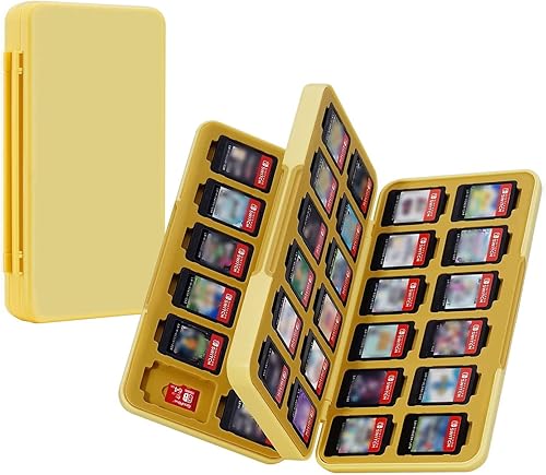 JINGDU 48-Slot Switch Game Card Case Compatible with Switch Game Cards & micro SD Cards, the Games Holder Organizer Suitable for Switch, Lite & OLED