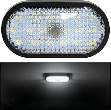 Car LED Dome Light, 18 LEDs Wireless Vehicle Interior Reading Lamp Ceiling Roof Light, Universal USB Rechargeable Dome Lamp Magnetic Trunk Lights for Cars RVs Trucks