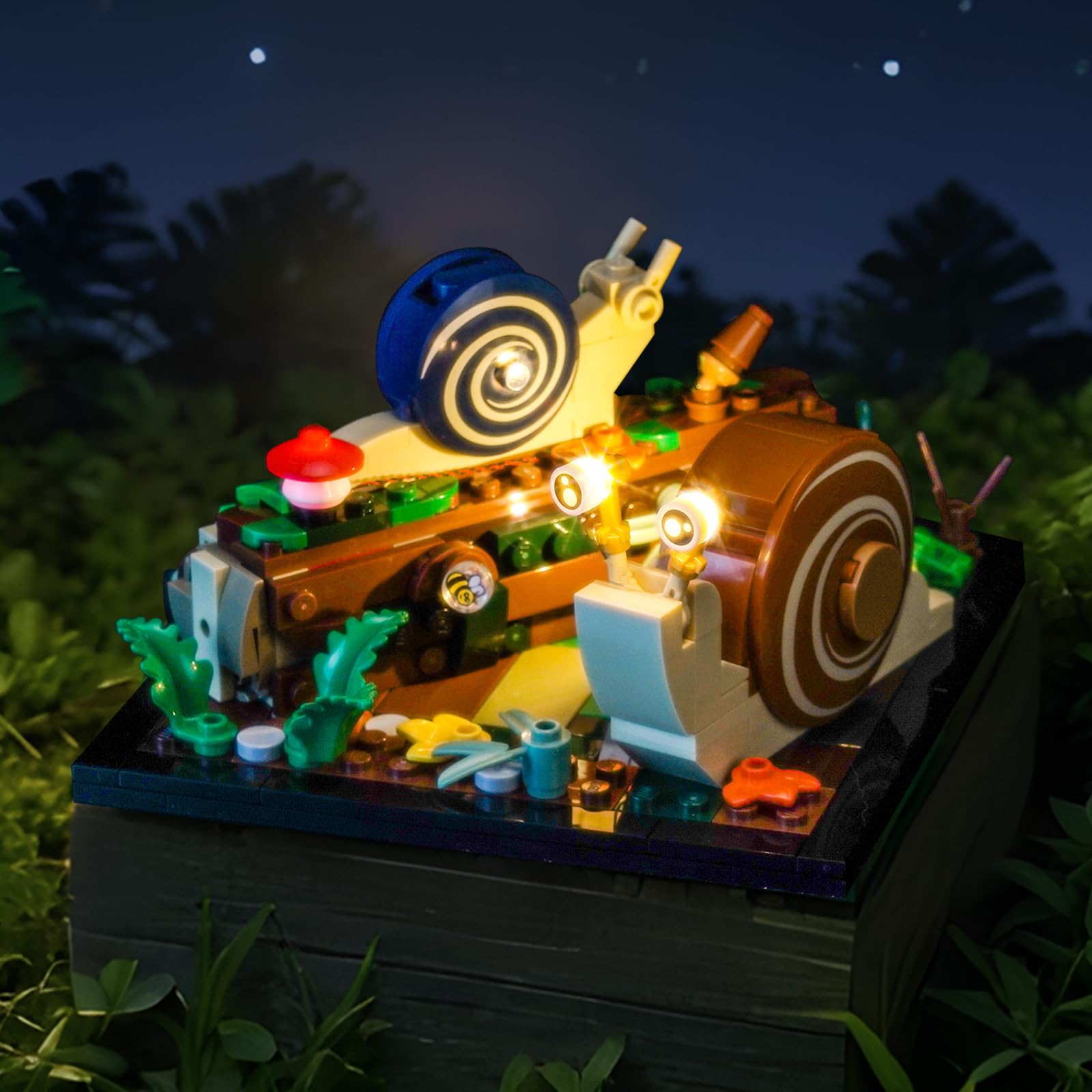 Brickshining LED Lighting Compatible with Lego Friendly Snails 40788 - JUST Lights, Light Kit Compatible with Lego 40788, NOT Included The Model Set