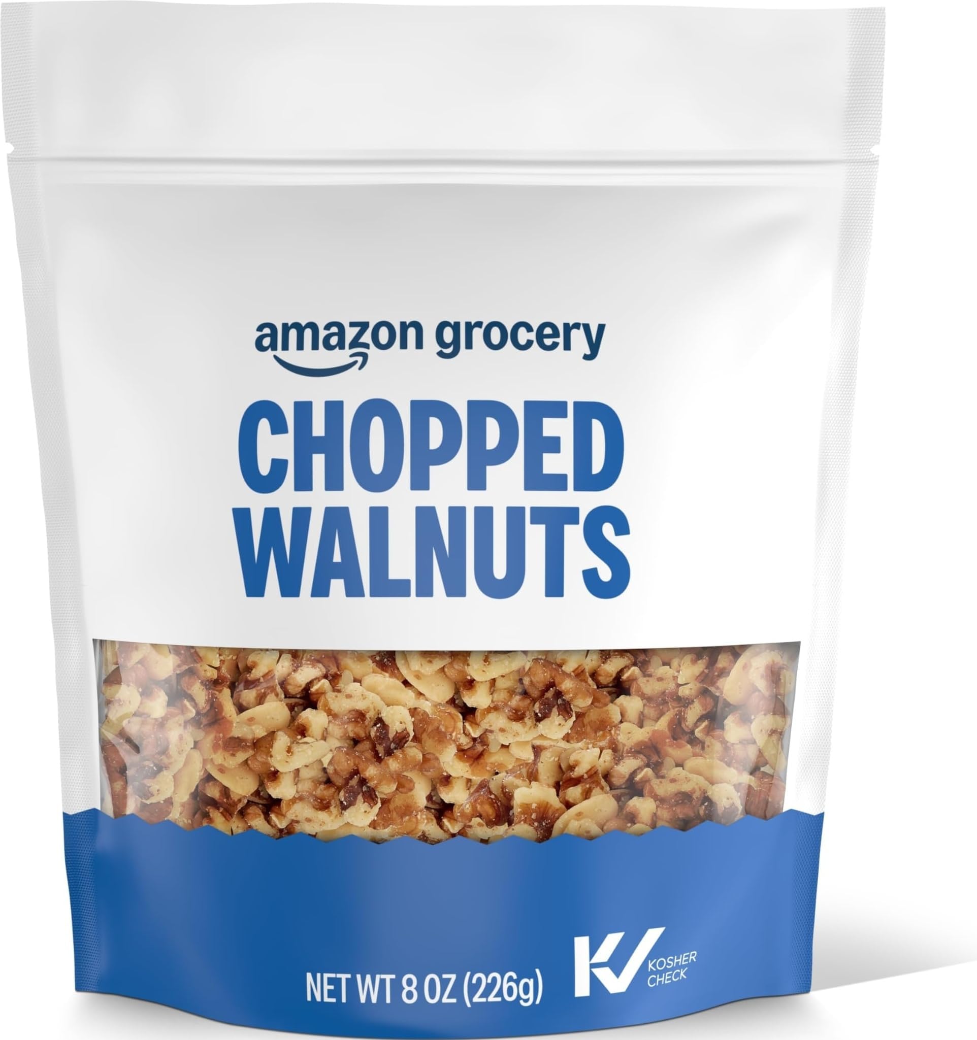 Amazon Grocery, Chopped Walnuts, 8 Oz (Previously Happy Belly, Packaging May Vary)
