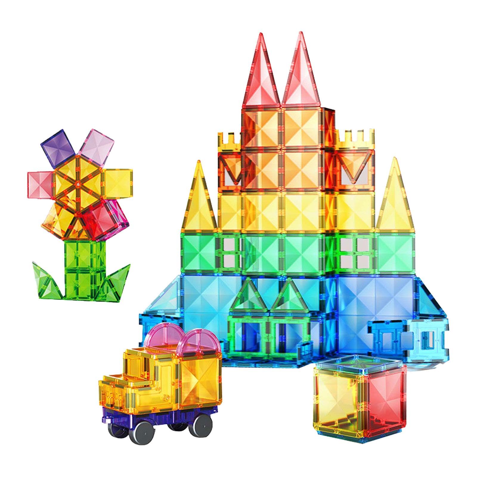 3D Magnetic Building Tiles Creativity 3D Puzzles Stacking Toy 100pieces|Baby|Toys for Baby|Developmental Baby Toys-image-31