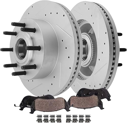 Miniatura 15 de Detroit Axle - Kit de freno trasero de 4 piezas para Chevy Equinox Captiva Sport Saturn Vue Pontiac Torrent Suzuki XL-7, rotores de freno de disco