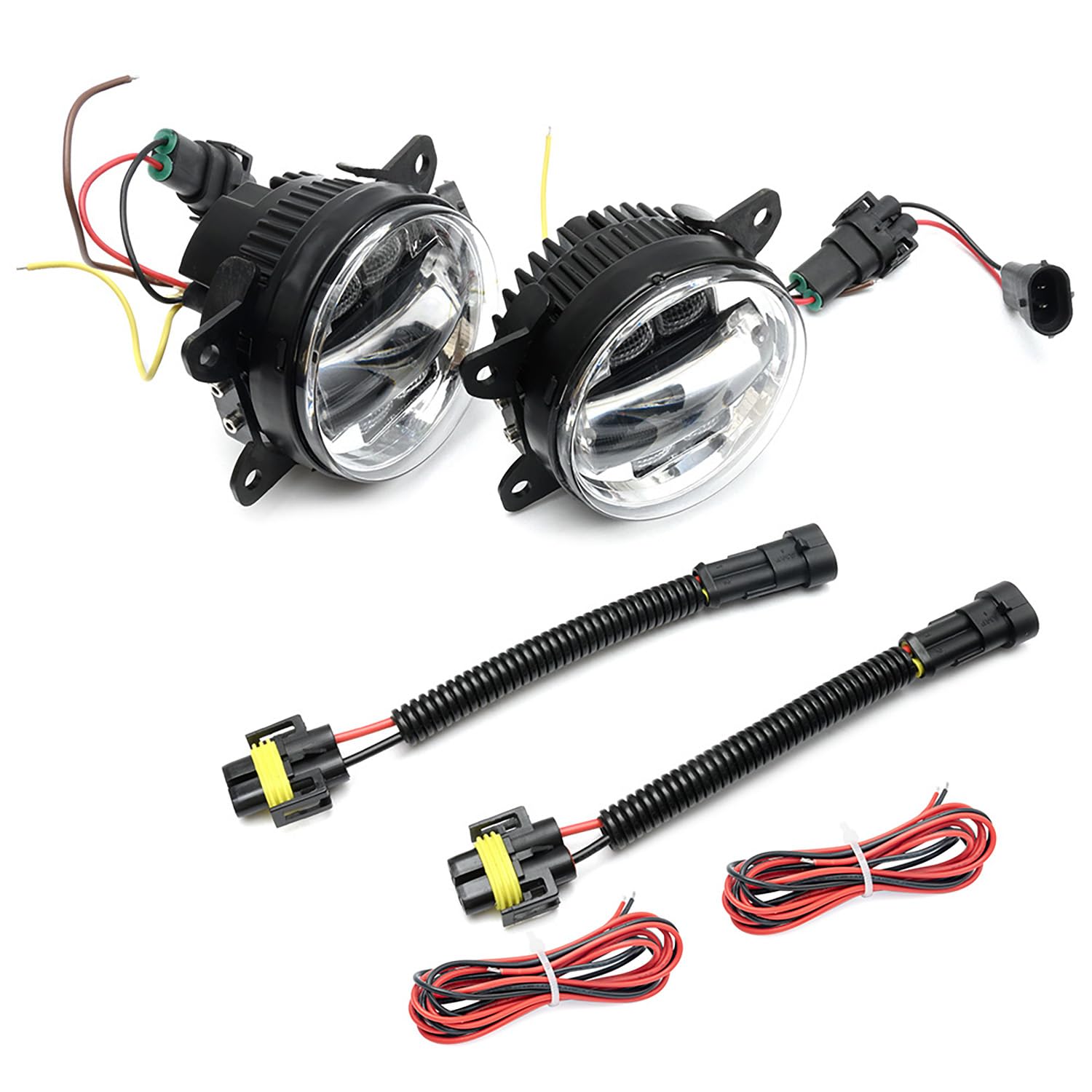 Fendinebbia a LED con gruppo luci di direzione DRL per A.lfa Romeo 156 159 Brera Stelvio, 2002-2006 F.iat Ducato paraurti anteriore fendinebbia (lente trasparente)