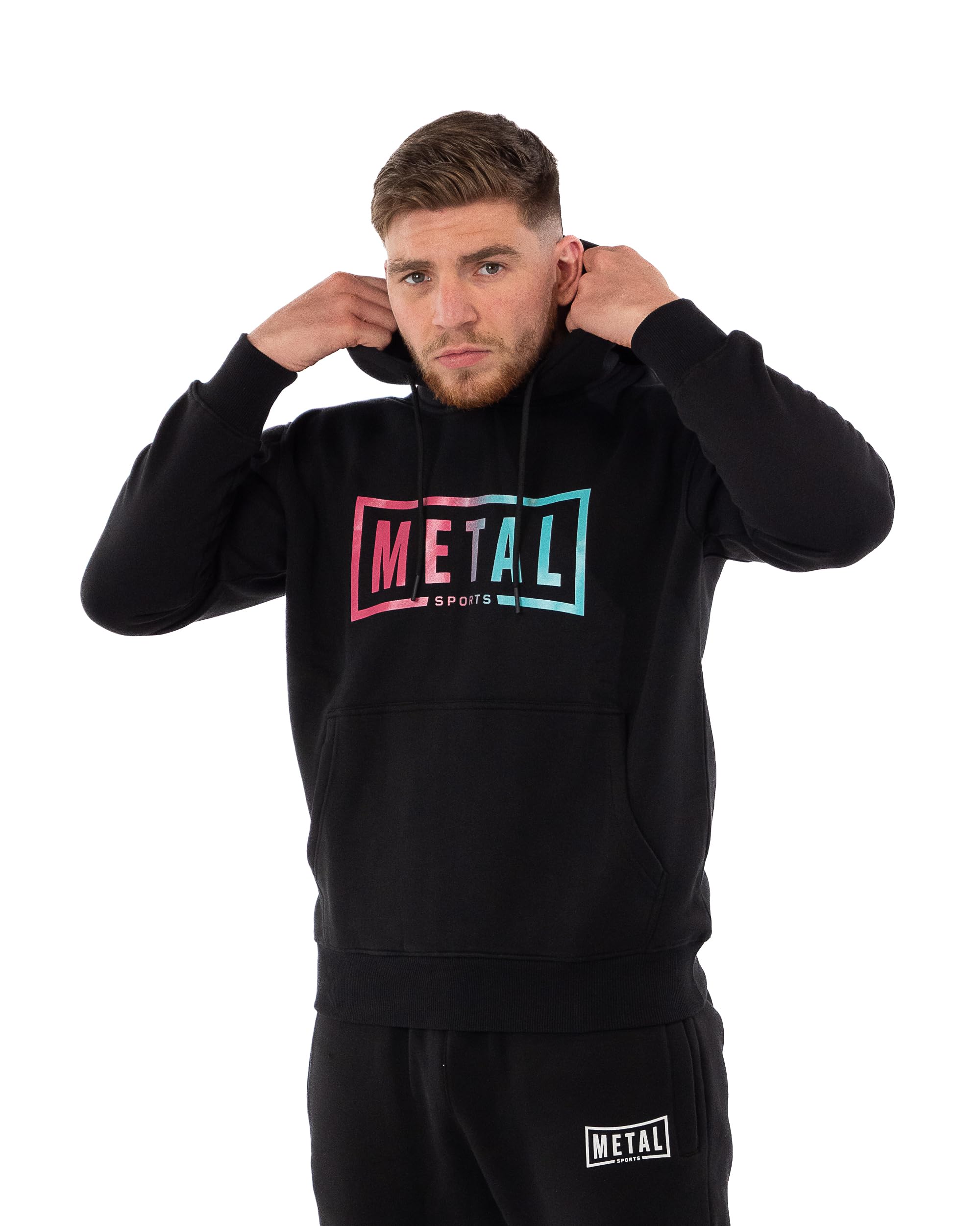 METAL BOXE Sudadera con Capucha de algodón