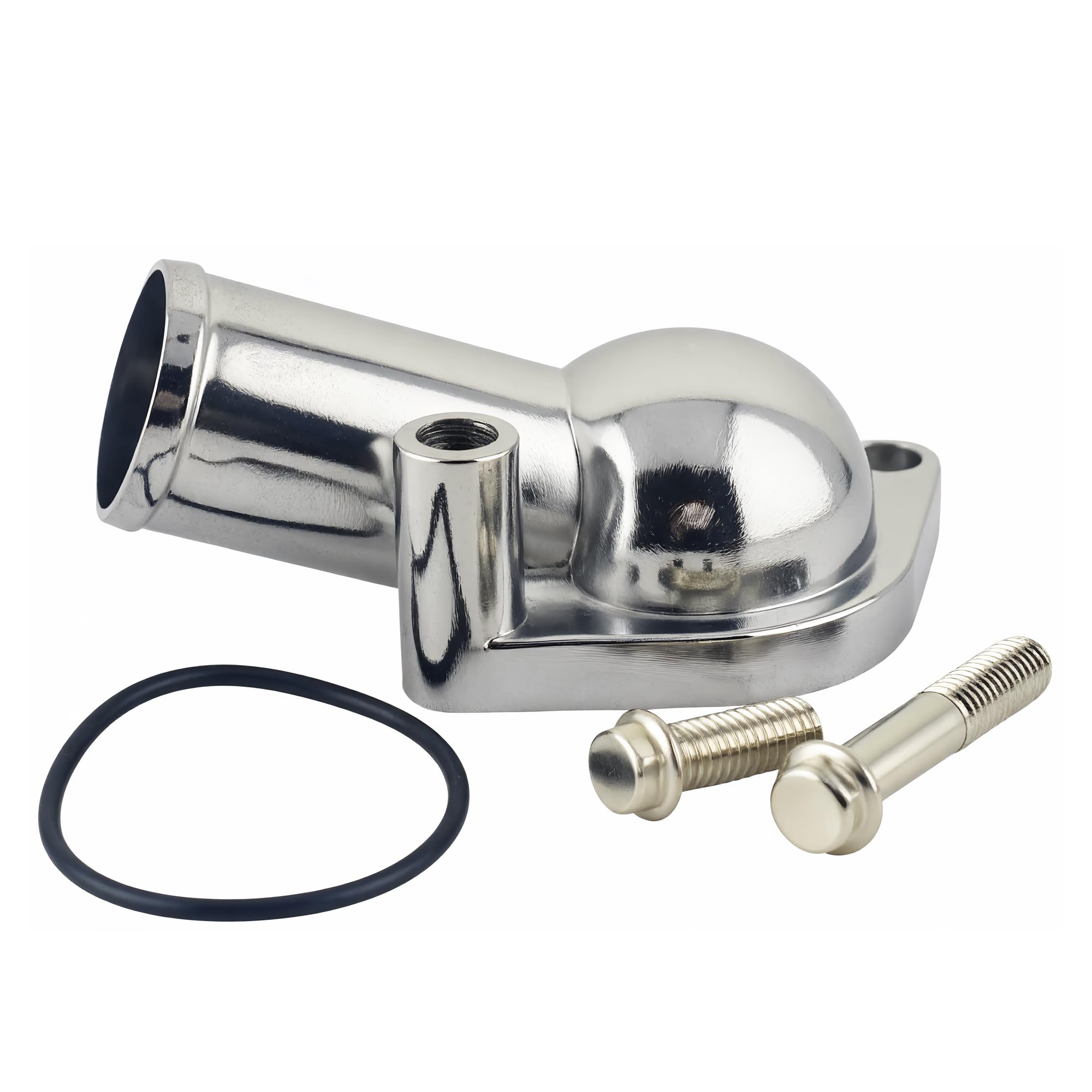 AAAWZDWD 15 Degree Water Neck For Chevy SBC BBC Water Aluminum Thermostat Housing