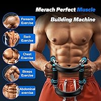 Vista 2 de Merach Twister Arm Trainer, Adjustable Power Twister Bar, Chest Workout Equipment for Men, Portable Upper Body Workout Machine, Detachable Spring