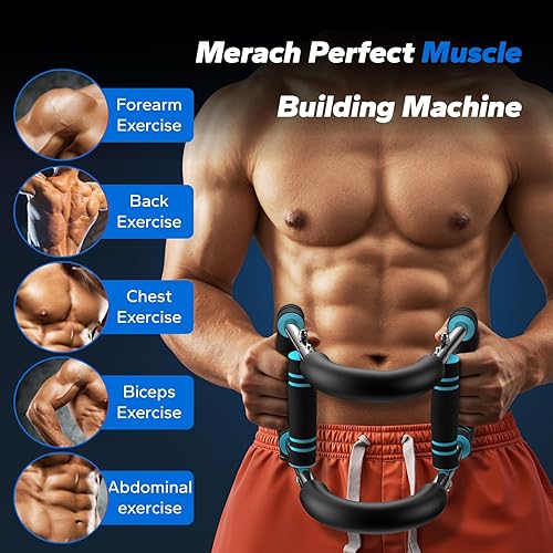 Miniatura 2 de Merach Entrenador de brazo Twister, barra giratoria de potencia ajustable, equipo de entrenamiento de pecho para hombres, máquina de entrenamiento