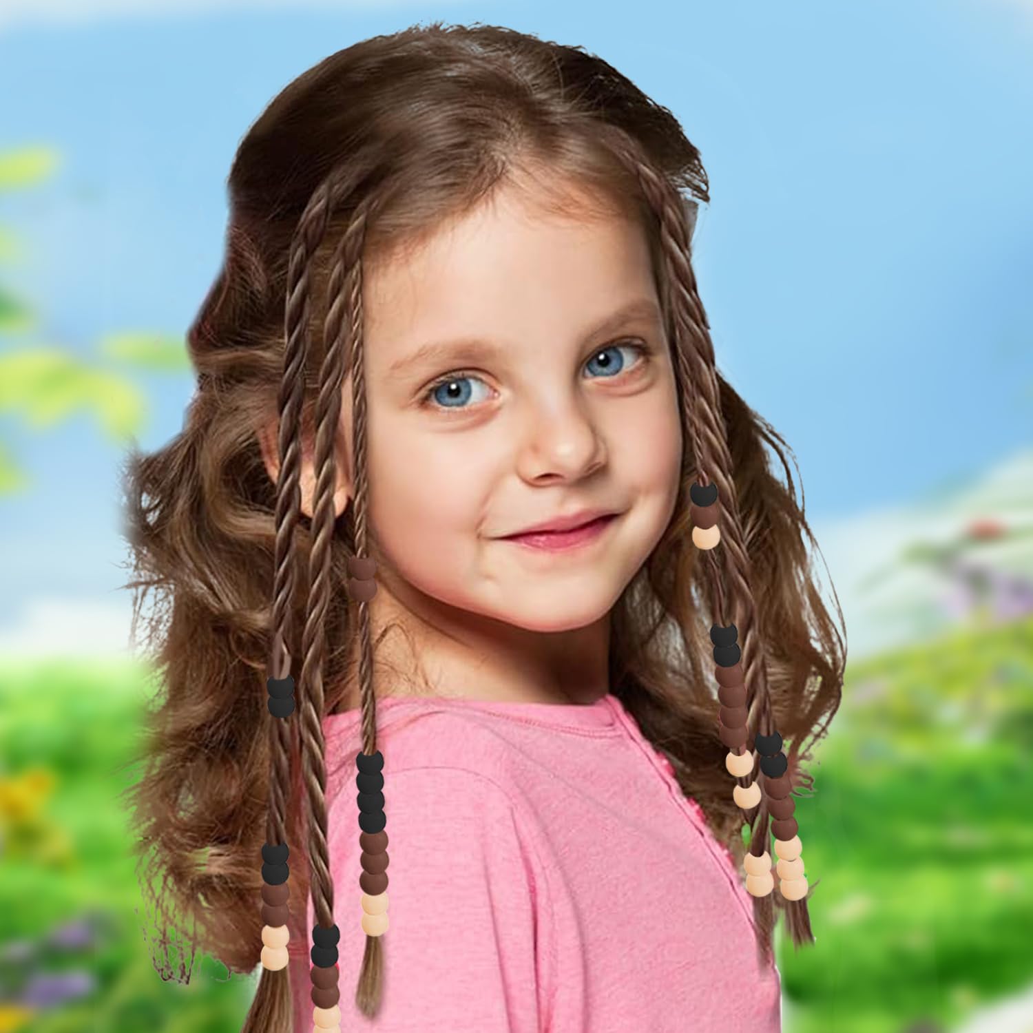 120 Pcs Silicone Hair Beads for Women Girls Braids, Soft Colorful Pony Beads Bulk for Kids Girls Women Hair Accessories for Braids (Dark Brown) - Image 5