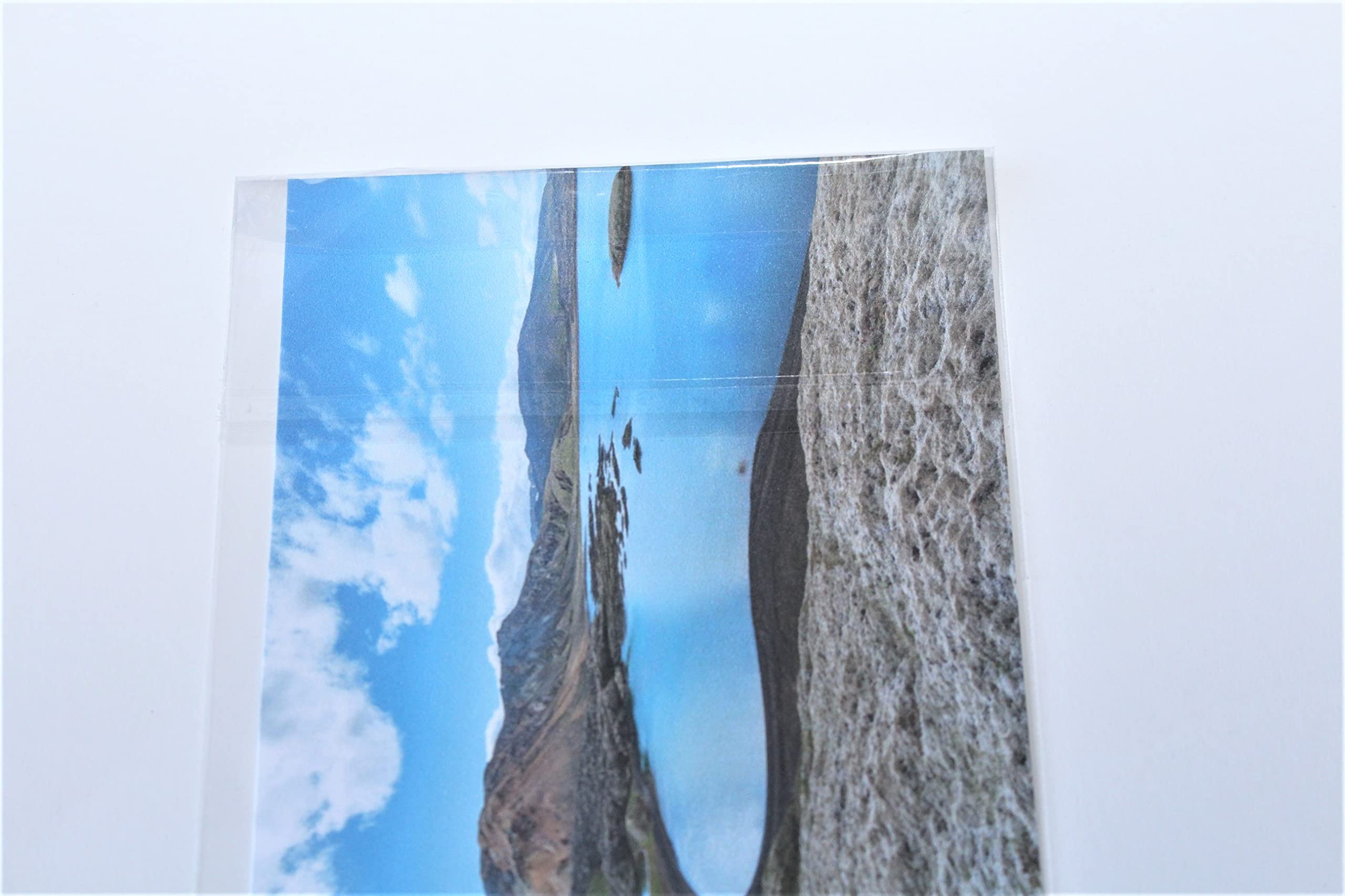 1000 St. Schutzhüllen Prospekthüllen Klarsichthüllen in Fotoformat 10 x 15 cm, glasklar, verschließbar mit 30 mm Klappe und Adhäsionsverschluss 105 x 152 mm