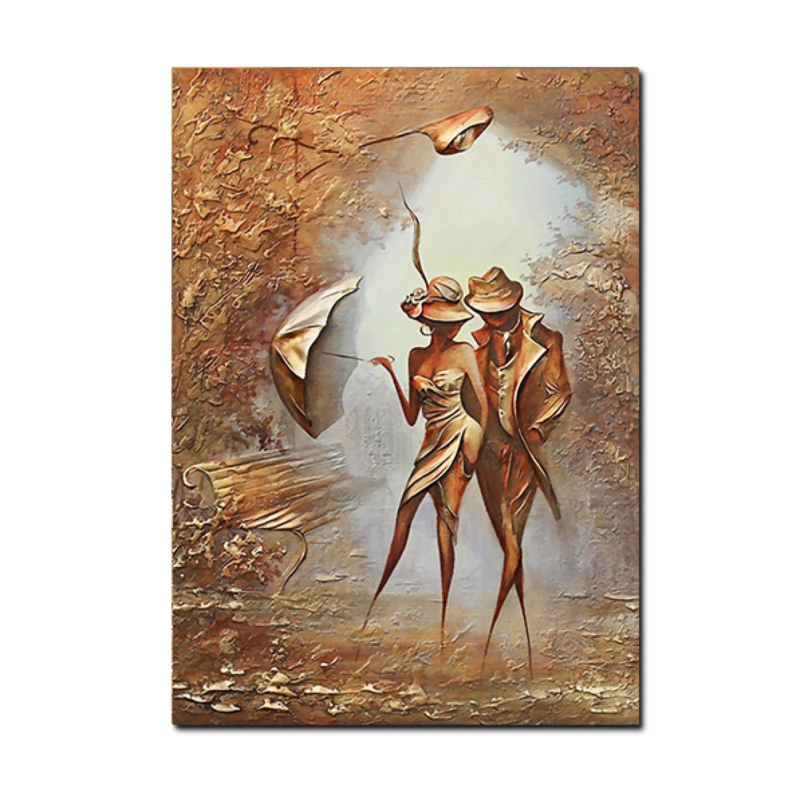 Wonderful Love Romantic Couple Home Wall Art Interesting Wall Picture Living Room Decoration Canvas Art Prints Paintings 50x70cm(20x28in) withframe