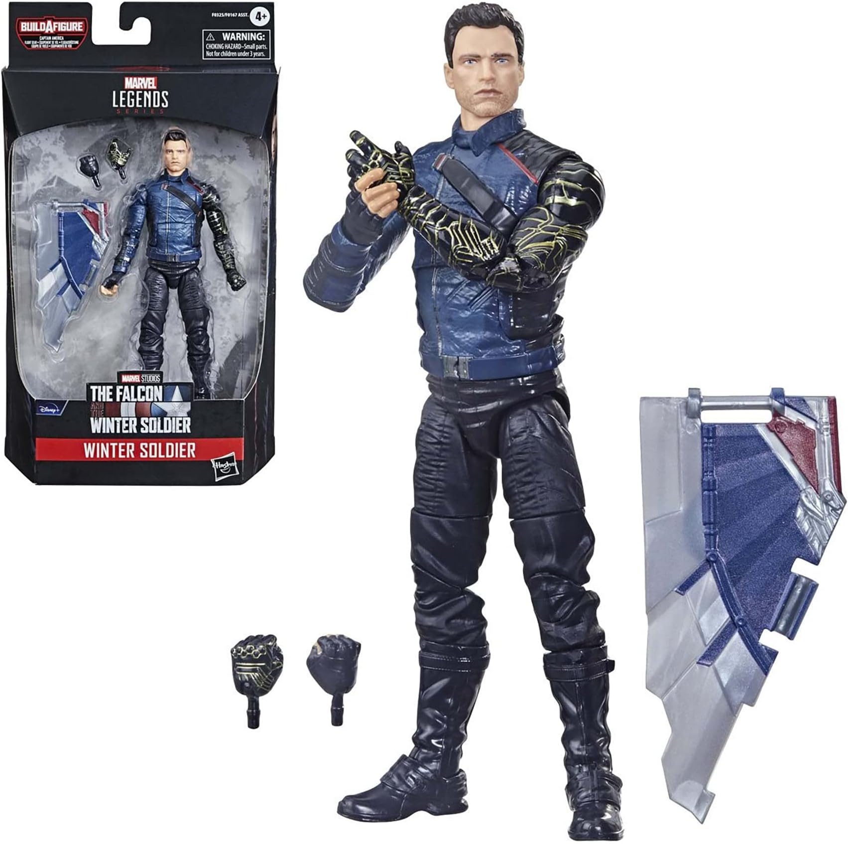 Legends Series Avengers 6-inch Action Figure Toy Winter Soldier, Premium Design and 2 Accessories, for Kids Age 4 and Up