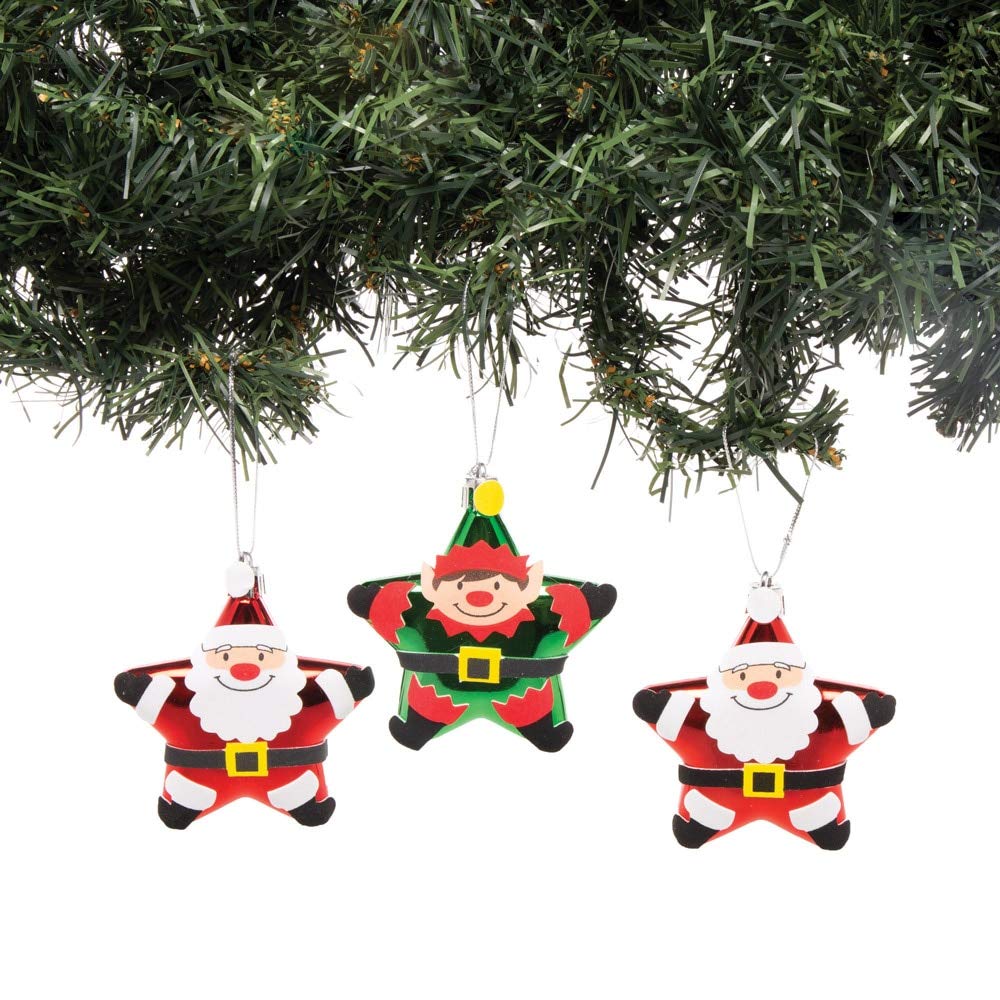 Étoiles En écorce Naturelle - Lot De 30 - 6cm - Pour Loisirs Créatifs Noël, Décoration Enfant, Collage