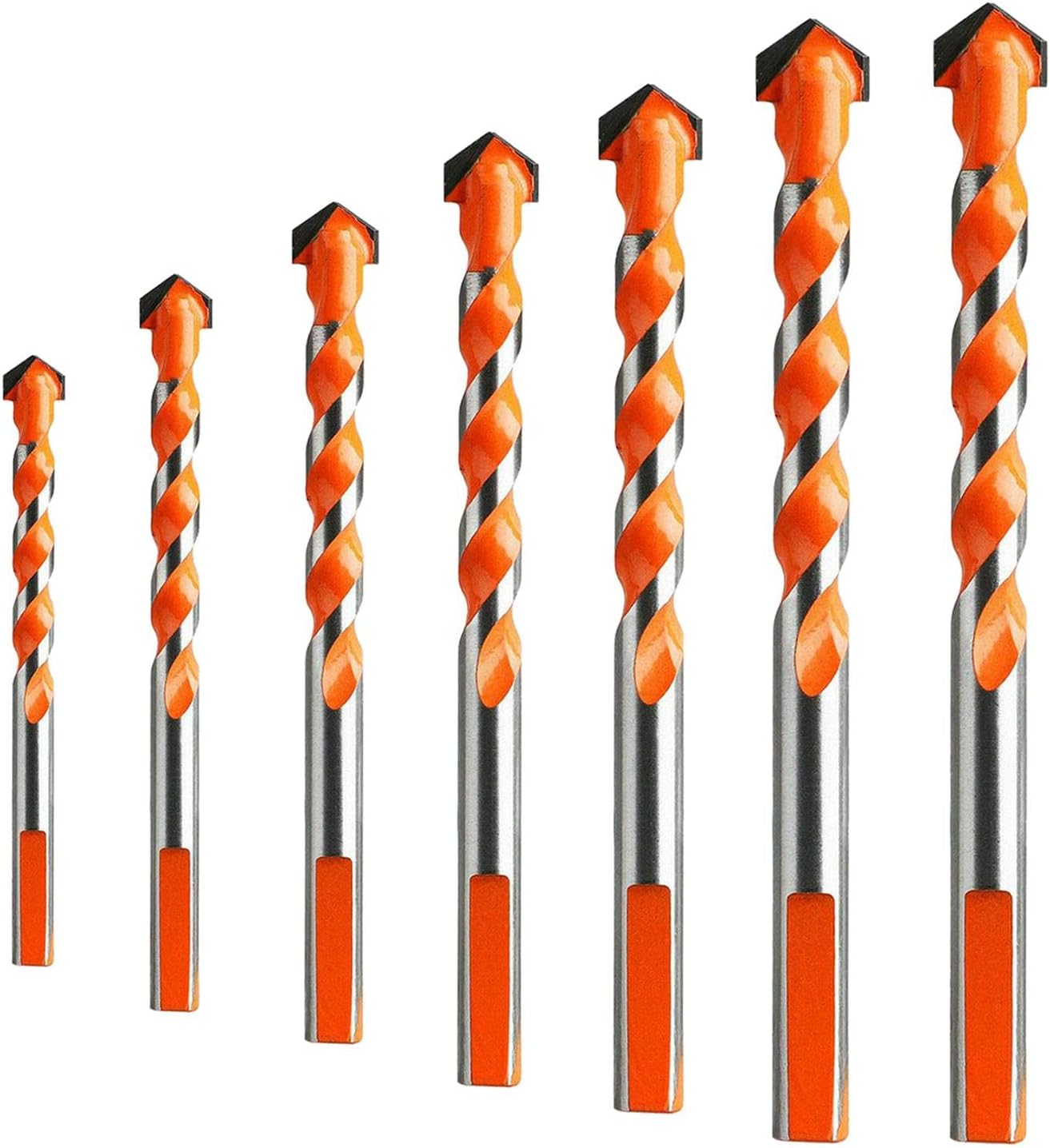 7pcs Ultimate Drill Bits Set 3mm to 12mm for Glass, Ceramic, Marble, Plastic