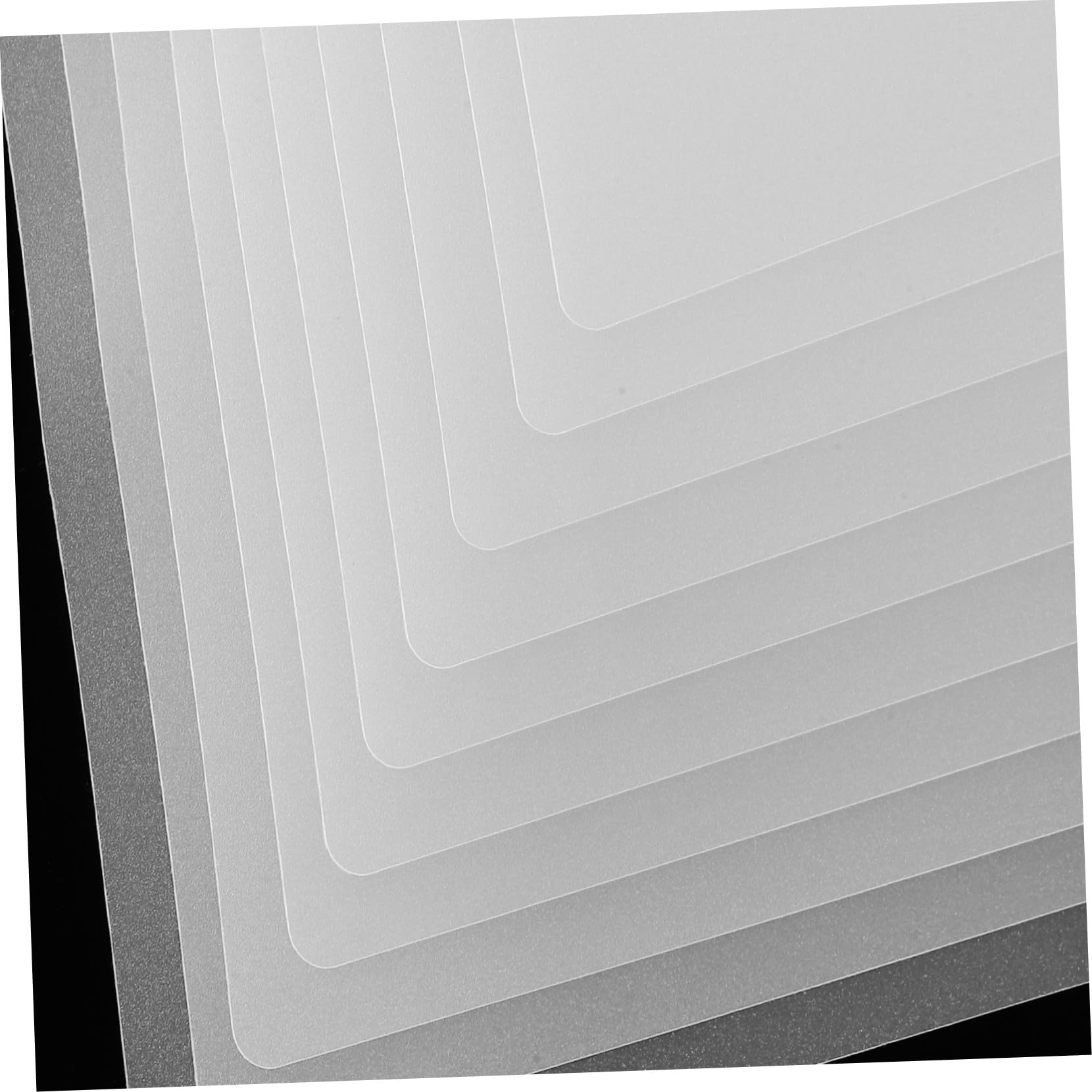 HOMSFOU Tappetino da Disegno Trasparente in PVC per Tracciare e Disegno 3D Creativo Set 10 Pezzi per Tracciare e Disegno 3D Creativo per Penna 3D per attività Creative