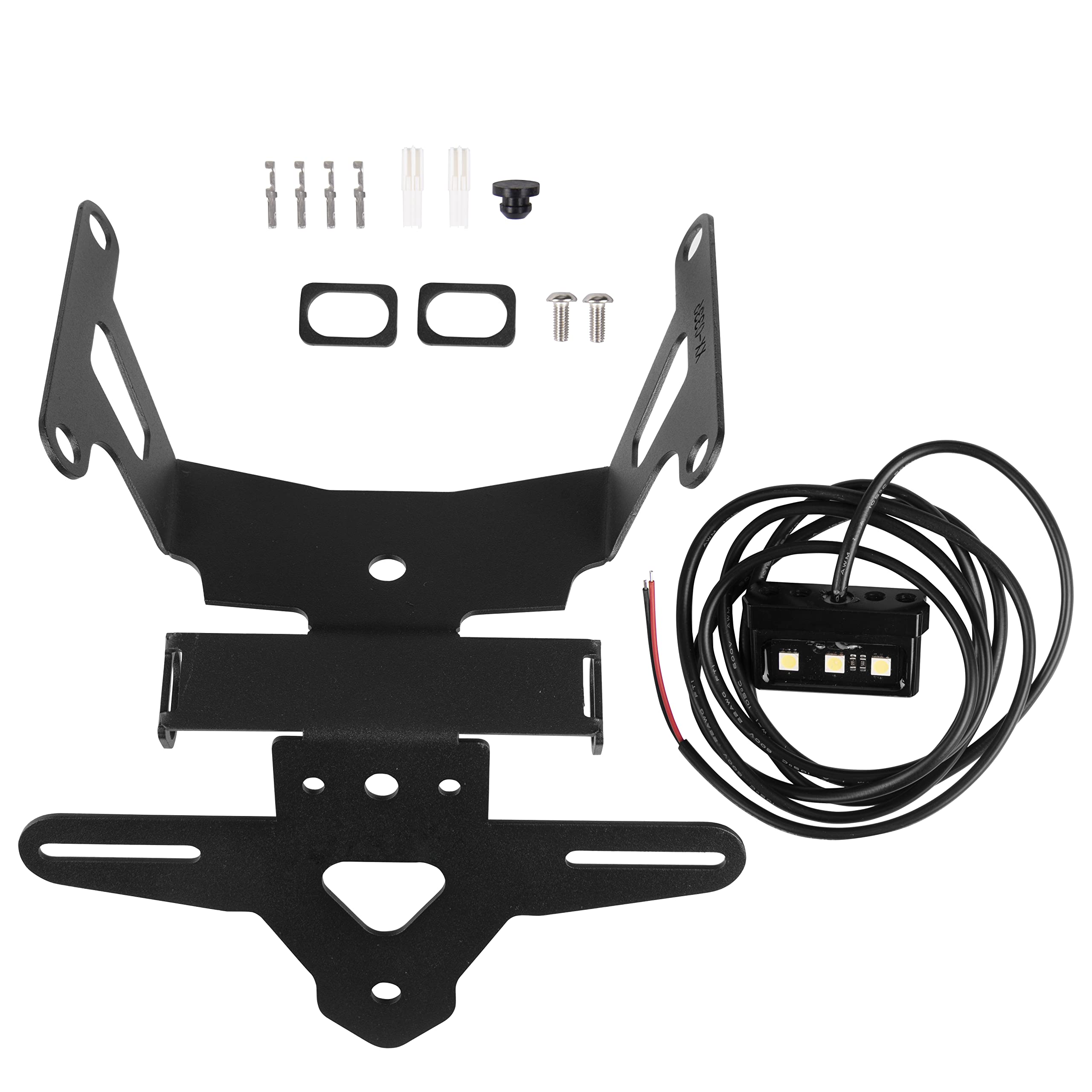 Portatarga per motocicletta Kit di eliminazione compatibile con CB650R CBR650R 2021 2022 2023 2024 parafango ordinato per coda con luce LED