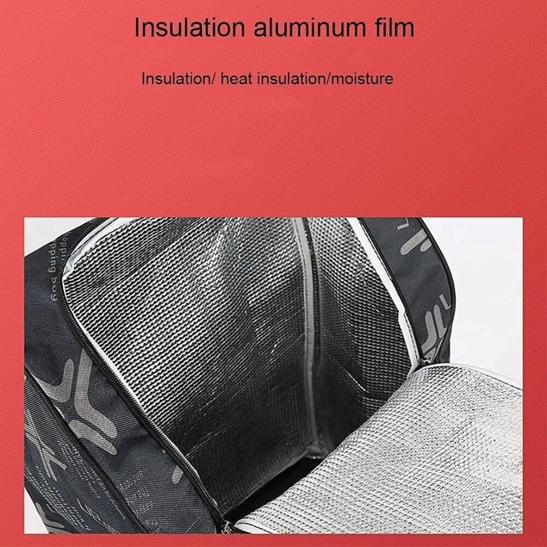 Einkaufstrolley Trolley Einkaufswagen Mit 6 Rädern, Aluminiumlegierung, Isolierung, Zusammenklappbarer Kletter-Treppenstangen-Einkaufswagen Einkaufstasche mit Rollen(Color:A)