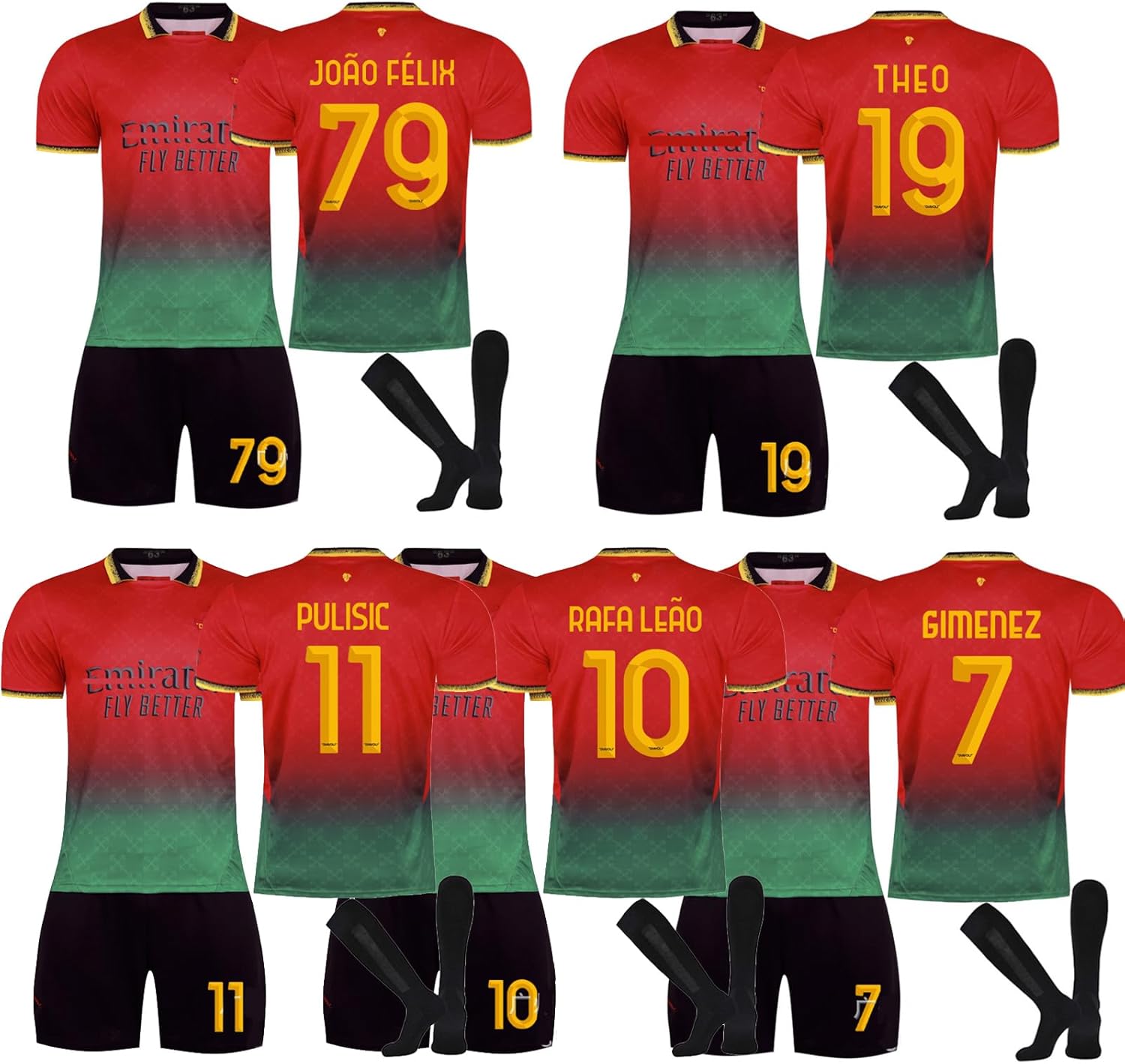 ACミラン THEO 19番 レッドシャツ