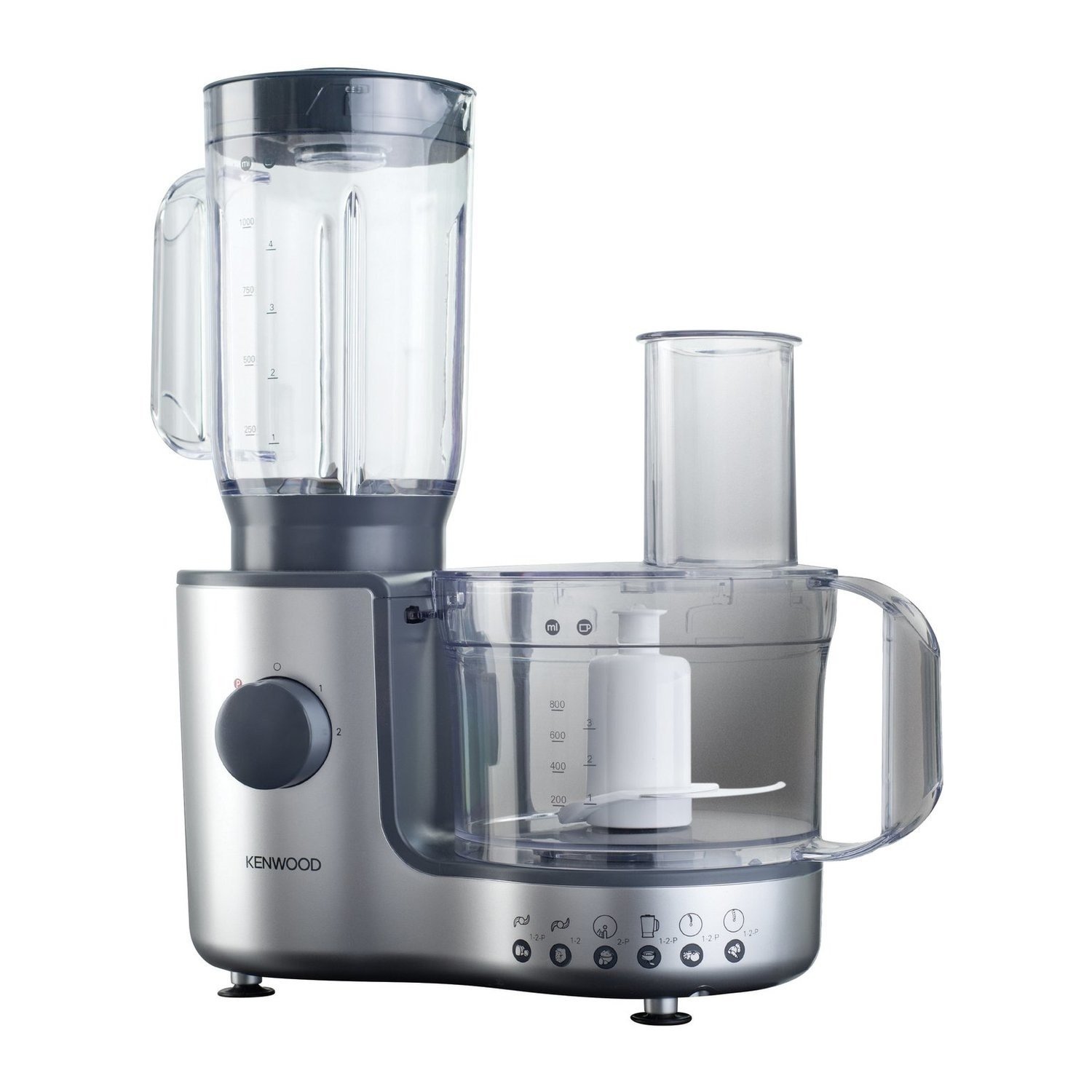 FP195 Compact Food Processor - Silver And Grey