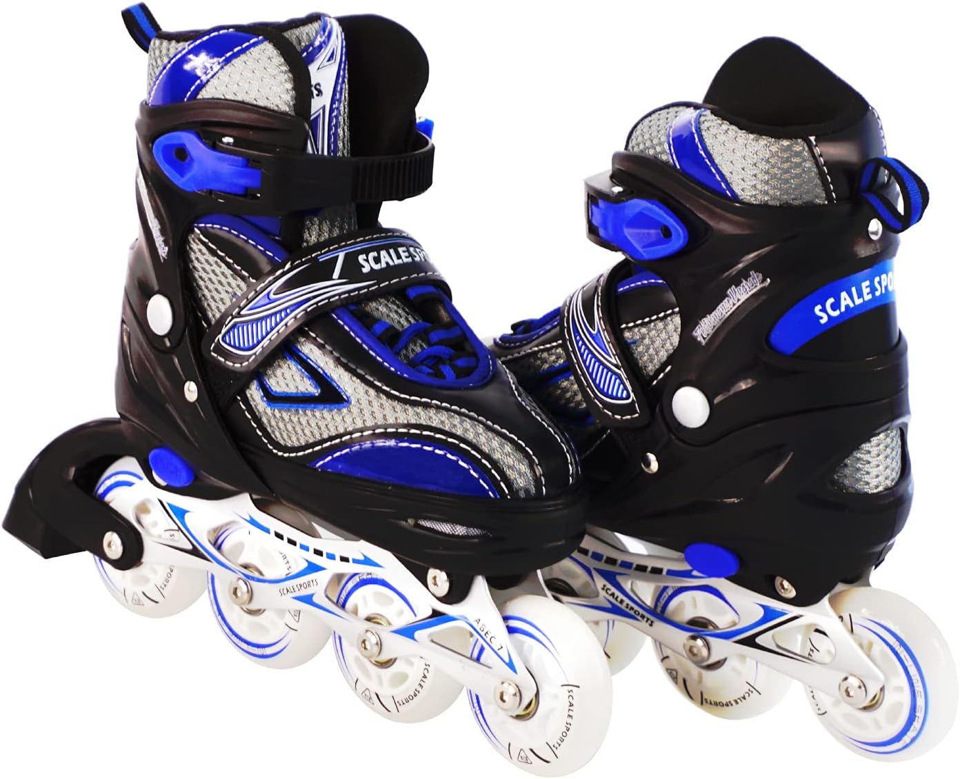 Kids/Teen Adjustable Inline Skates for Girls and Boys Durable Outdoor Illuminating Front Wheel