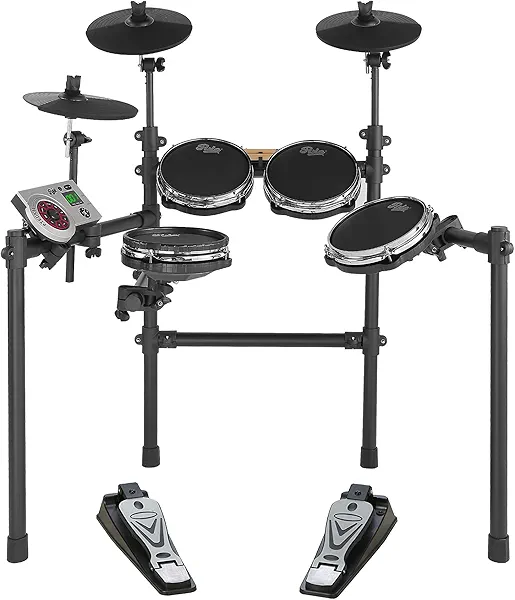 Pyle Electric Drum Kit, Electronic Drum Set, Portable & Compact, Touch Sensitive Pads, Supports MIDI (Mac & PC), Easy to Setup, Includes Sticks