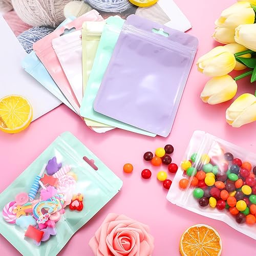 Miniatura 4 de Zonon 120 bolsas resellables para pequeñas empresas de 4 x 6 pulgadas, bolsa sellable para embalaje, bonita bolsa de plástico con ventana