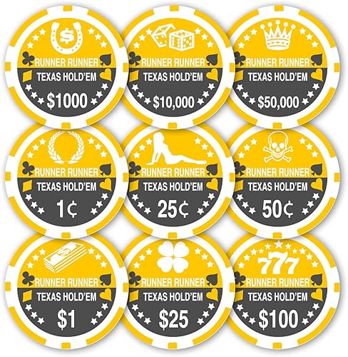 Miniatura 3 de DA VINCI Fichas de póquer personalizadas selecciona una imagen prediseñada, denominación de dólar y añade tu propio texto, 25 fichas de póquer a