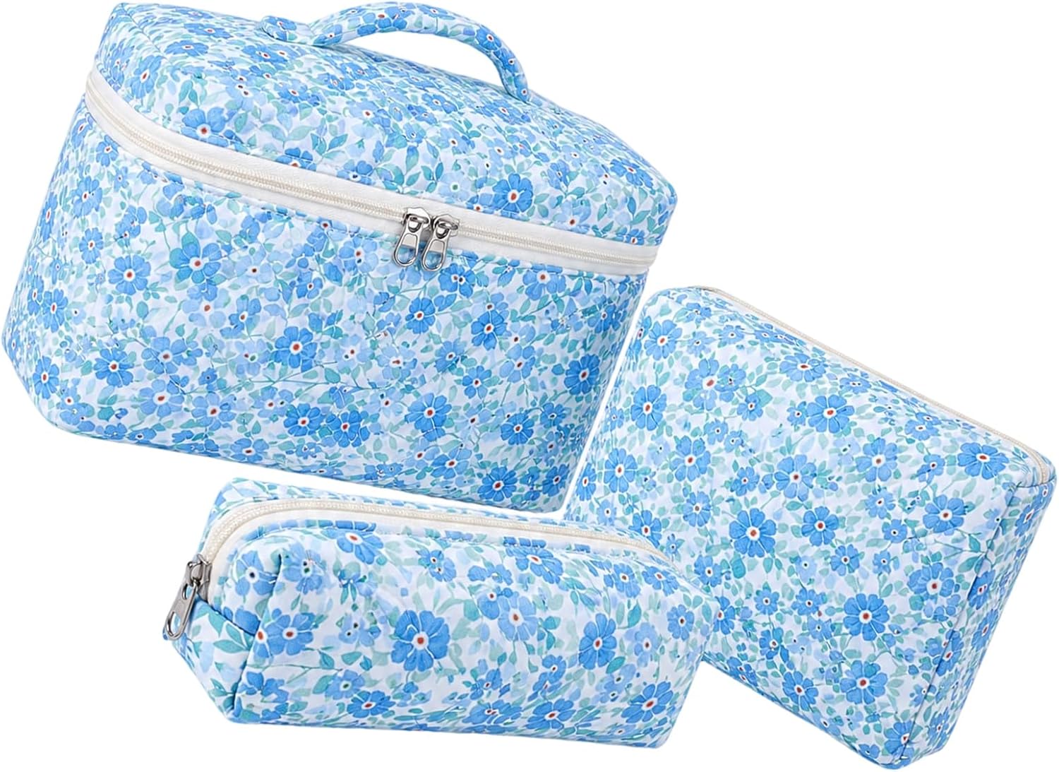 Beauty Travel Case Set, Round flower, B