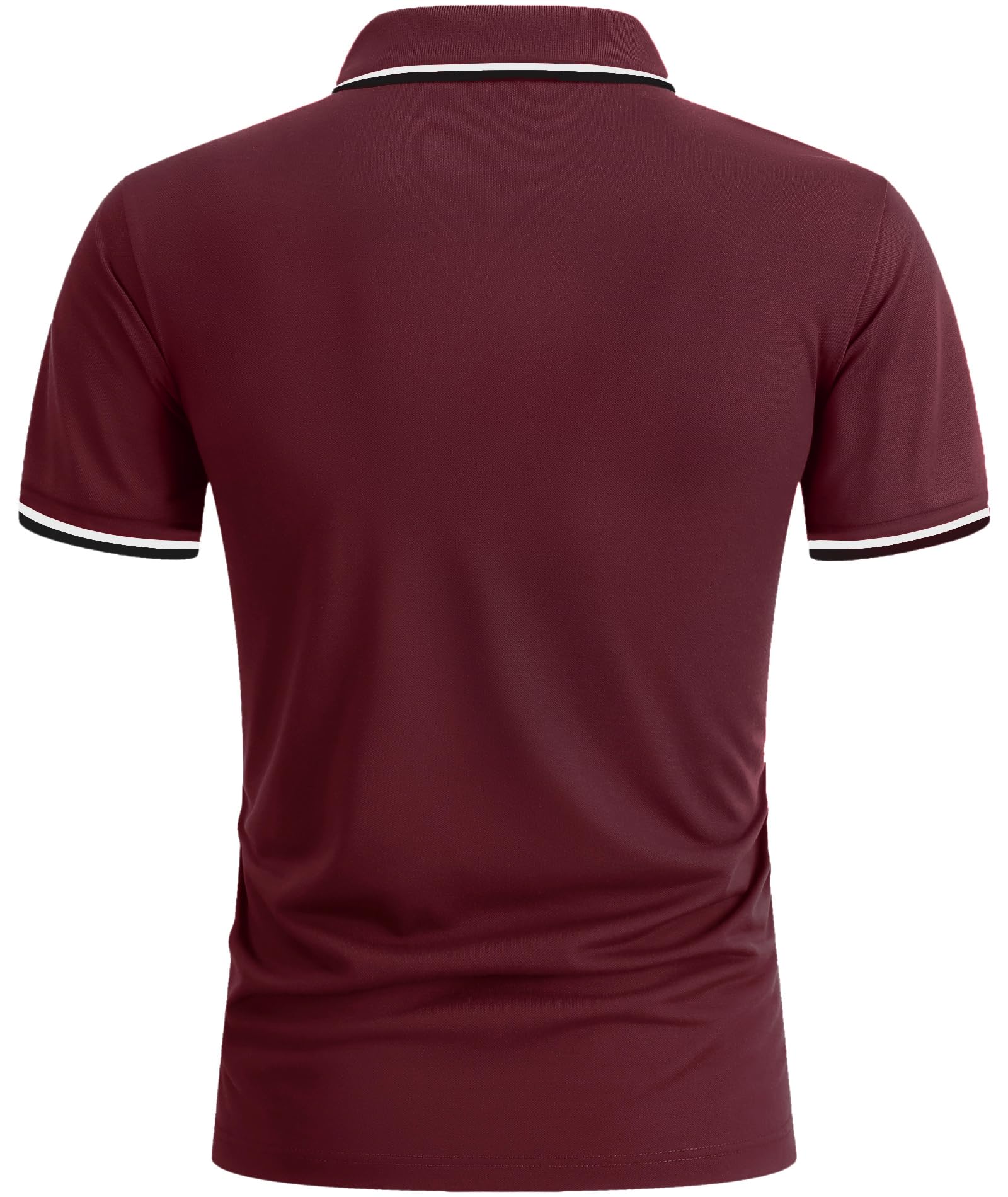 zitysport Polo Uomo Camicia a Maniche Corte Camicia da Golf Traspirante Uomo Camicie estive Sport Basic Slim Fit Tshirt con Tasca sul Petto Polo Shirt