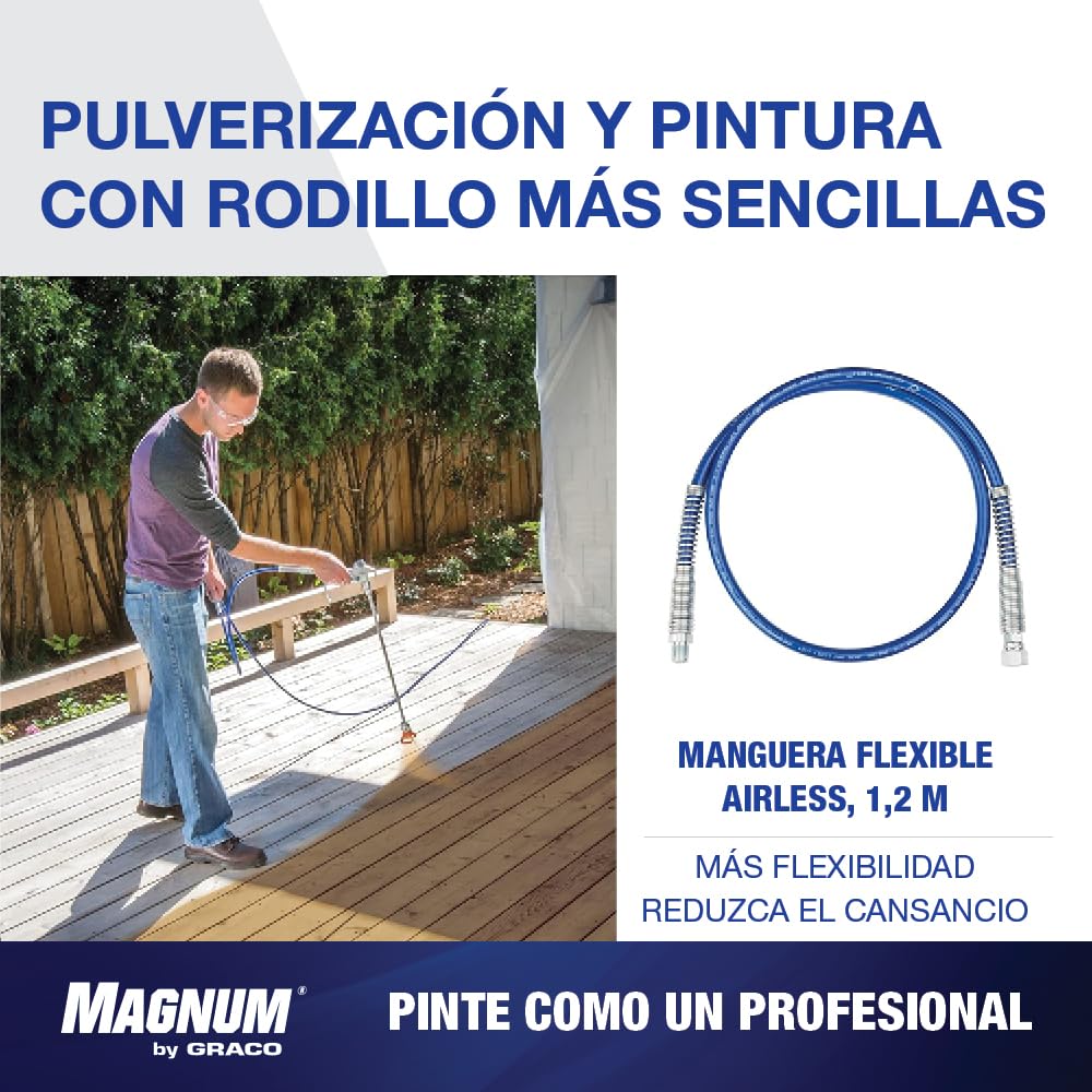 Graco 247338 Manguera flexible DuraFlex™ 3/16" נ1,2 m - para Magnum A20, A30, A45, A60, A80, A100, ProS19 y ProS21