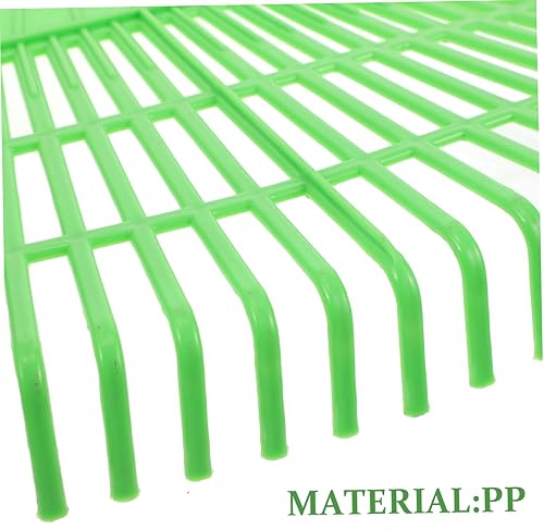 Miniatura 6 de Milisten Rastrillo de hojas para césped, rastrillo de jardín, rastrillo de césped para hojas y césped, rastrillo de aguja de pino, rastrillo de