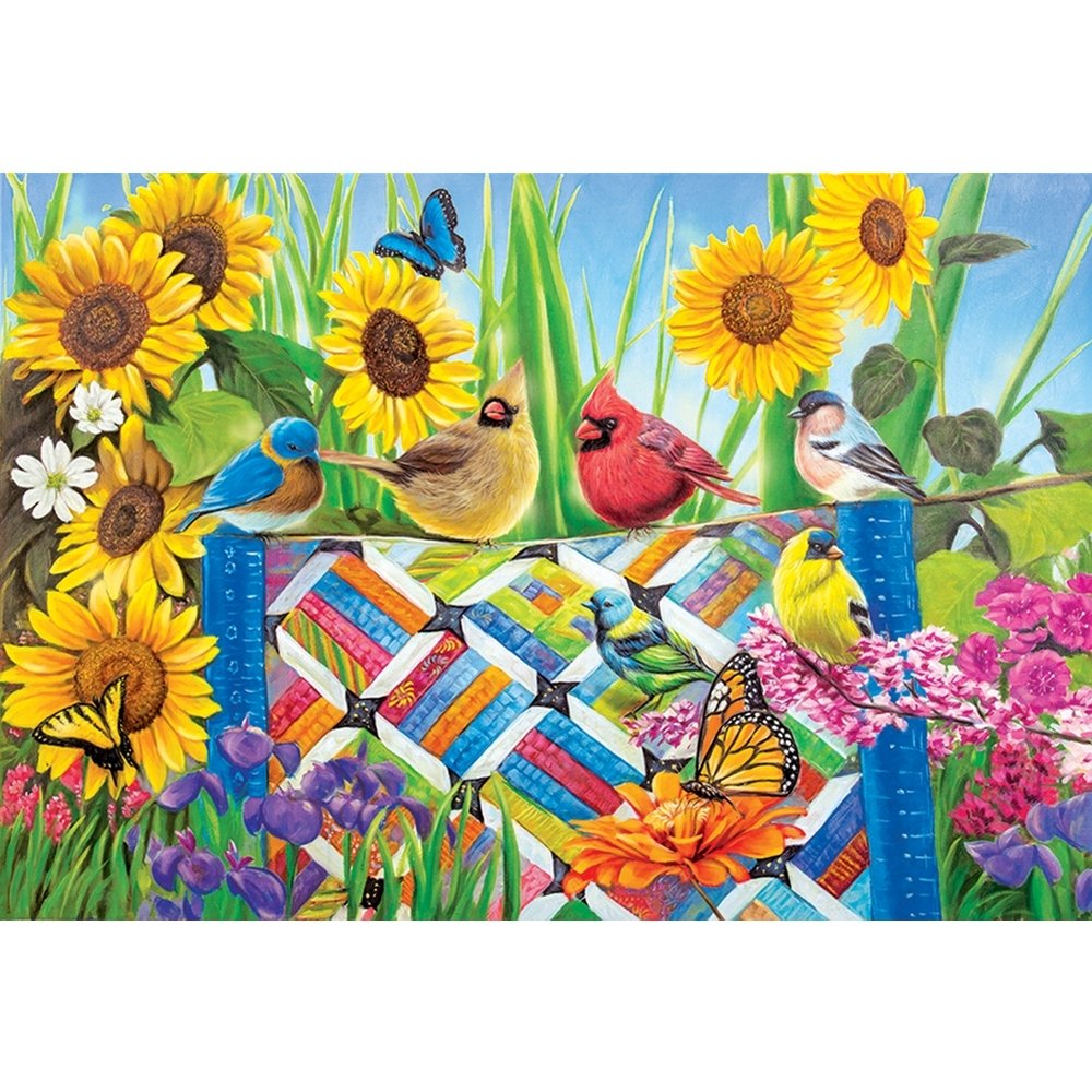 Quilt Puzzle Two Puzzles Country Shed And Quilting In The Square 1000 ...